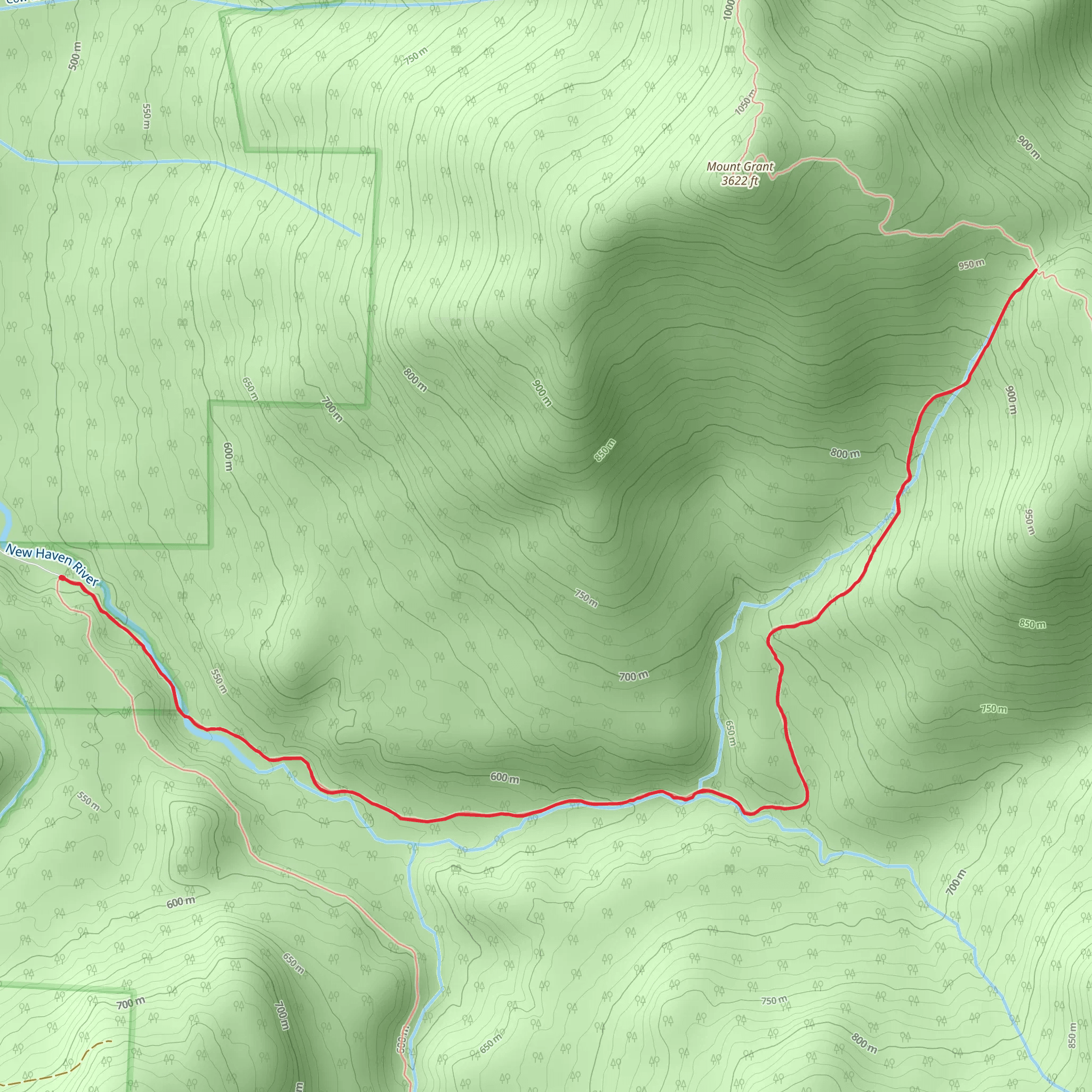 Cooley Glen Trail mobile static map