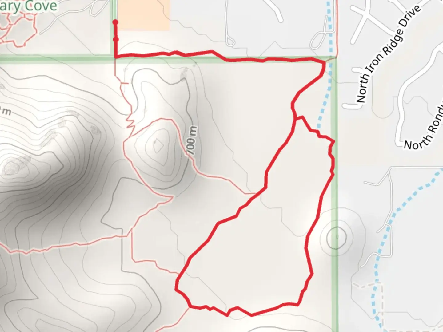 An image depicting the trail Passey Loop Trail and its surrounding area.