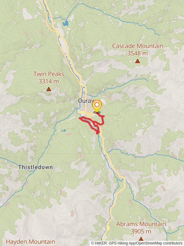 Ouray Ice Park Loop via Perimeter Trail