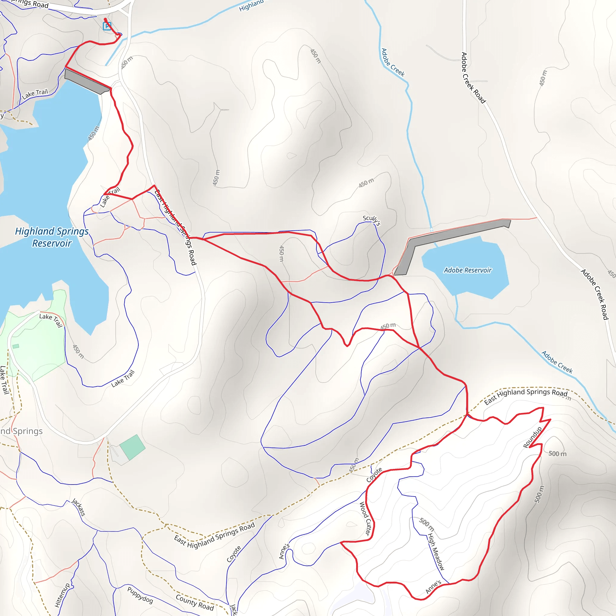 Highland Springs Road Loop - South mobile static map