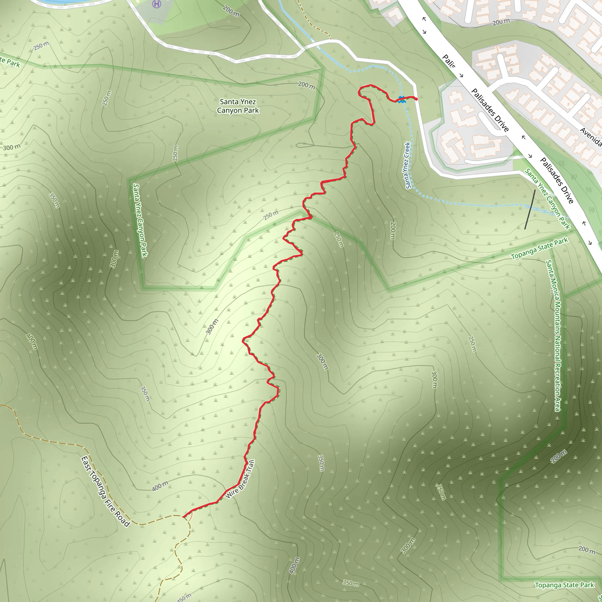 Wire Break Trail mobile static map