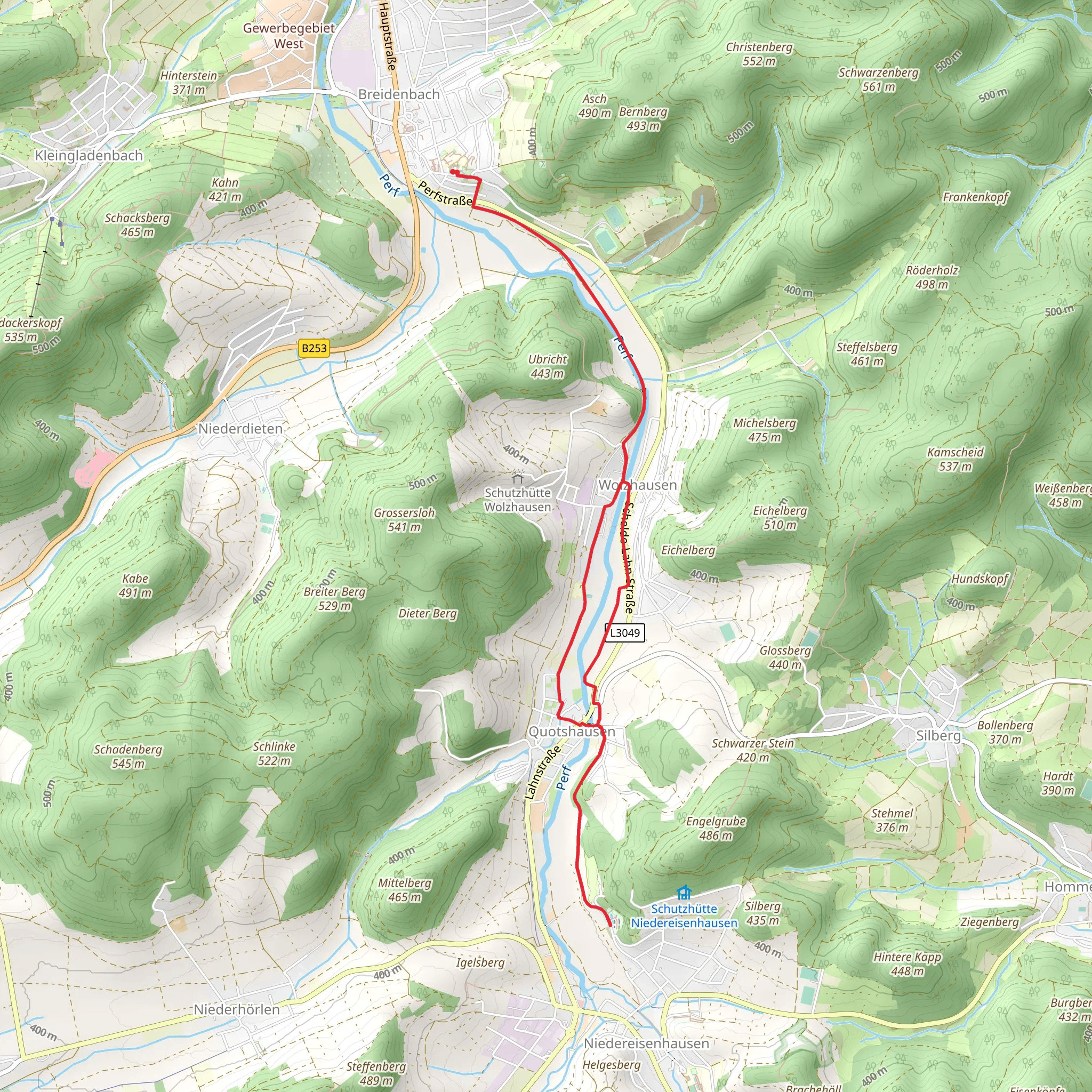 Perf via Auweg mobile static map