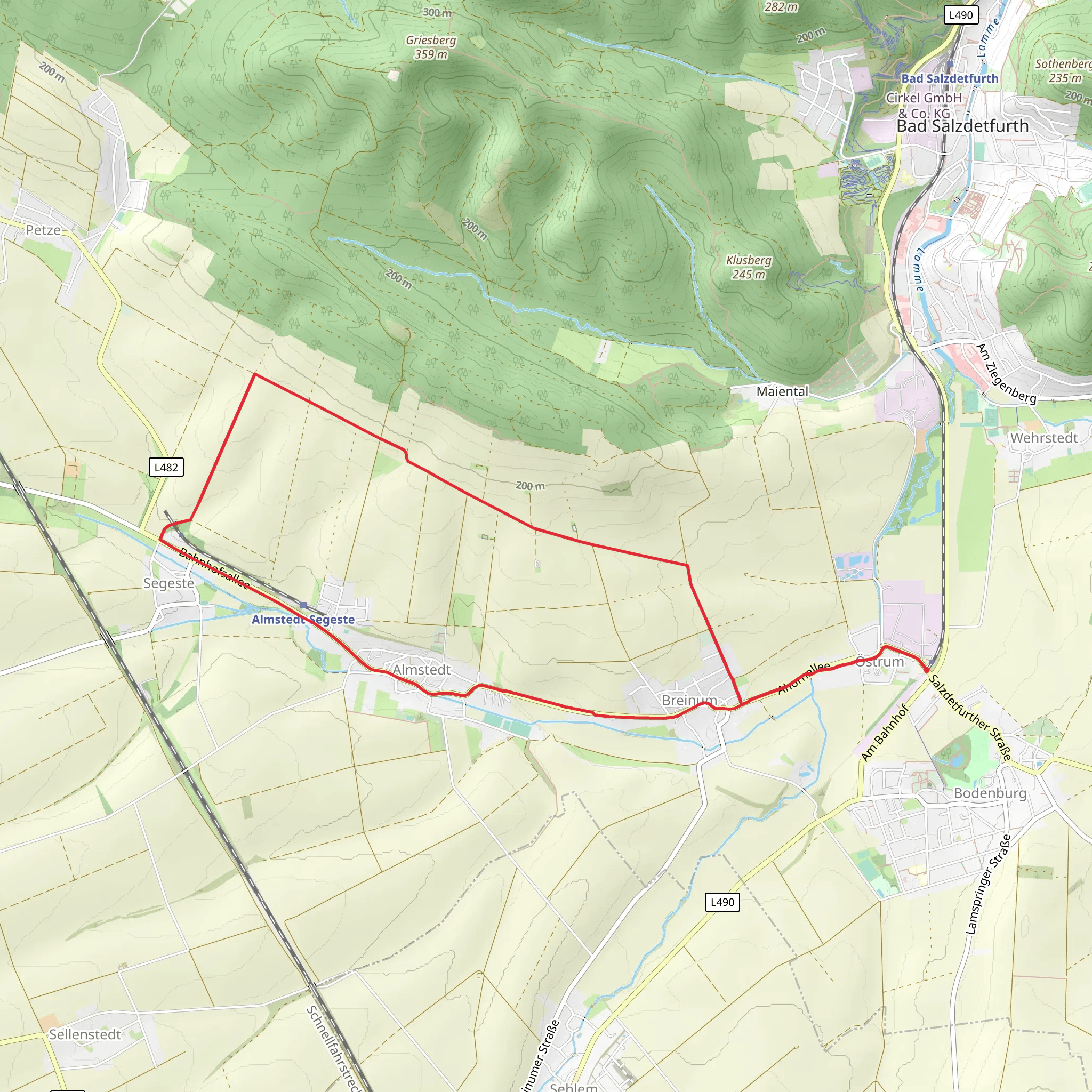 Almstedt Loop mobile static map
