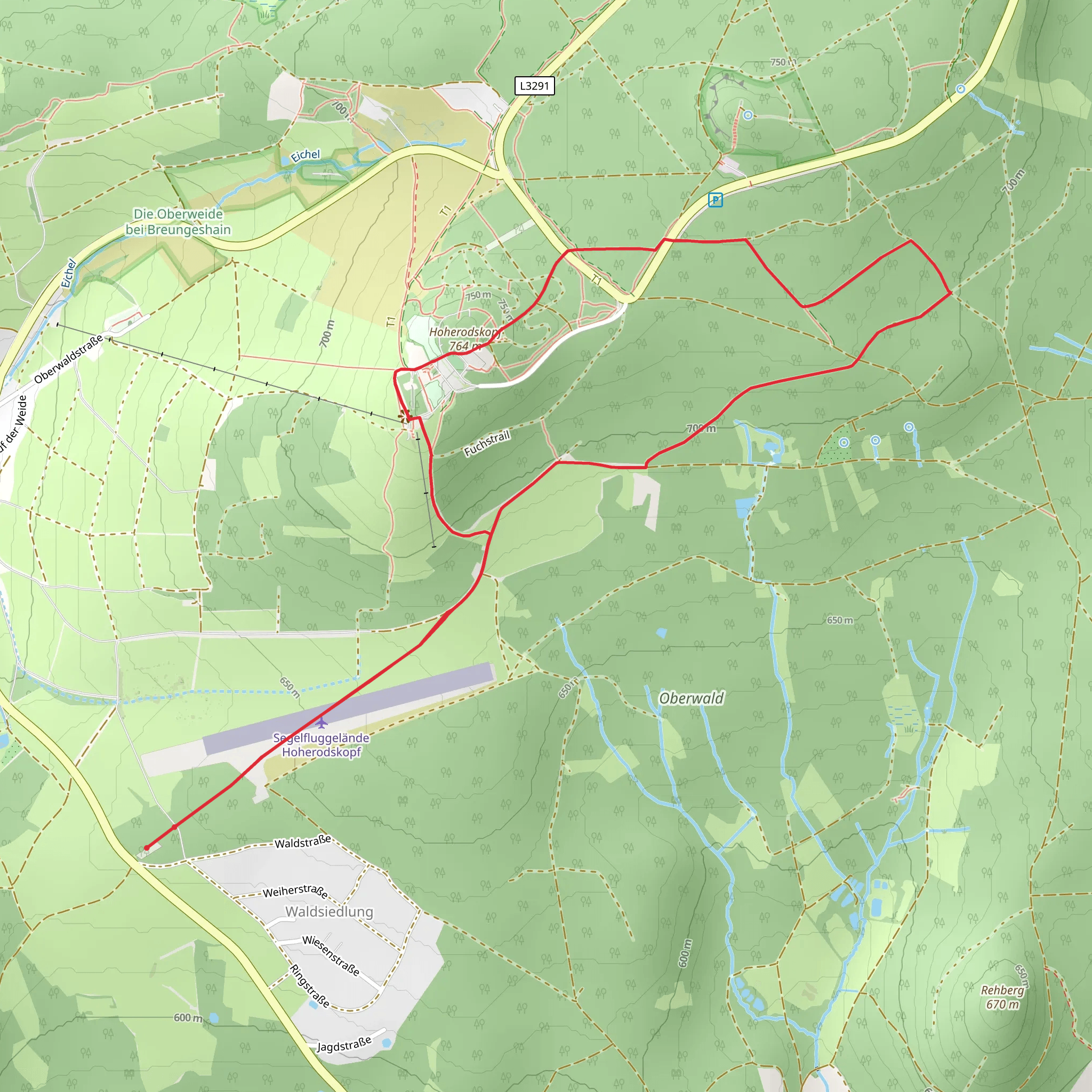 Hoherodskopf via Gipfeltour Schotten mobile static map