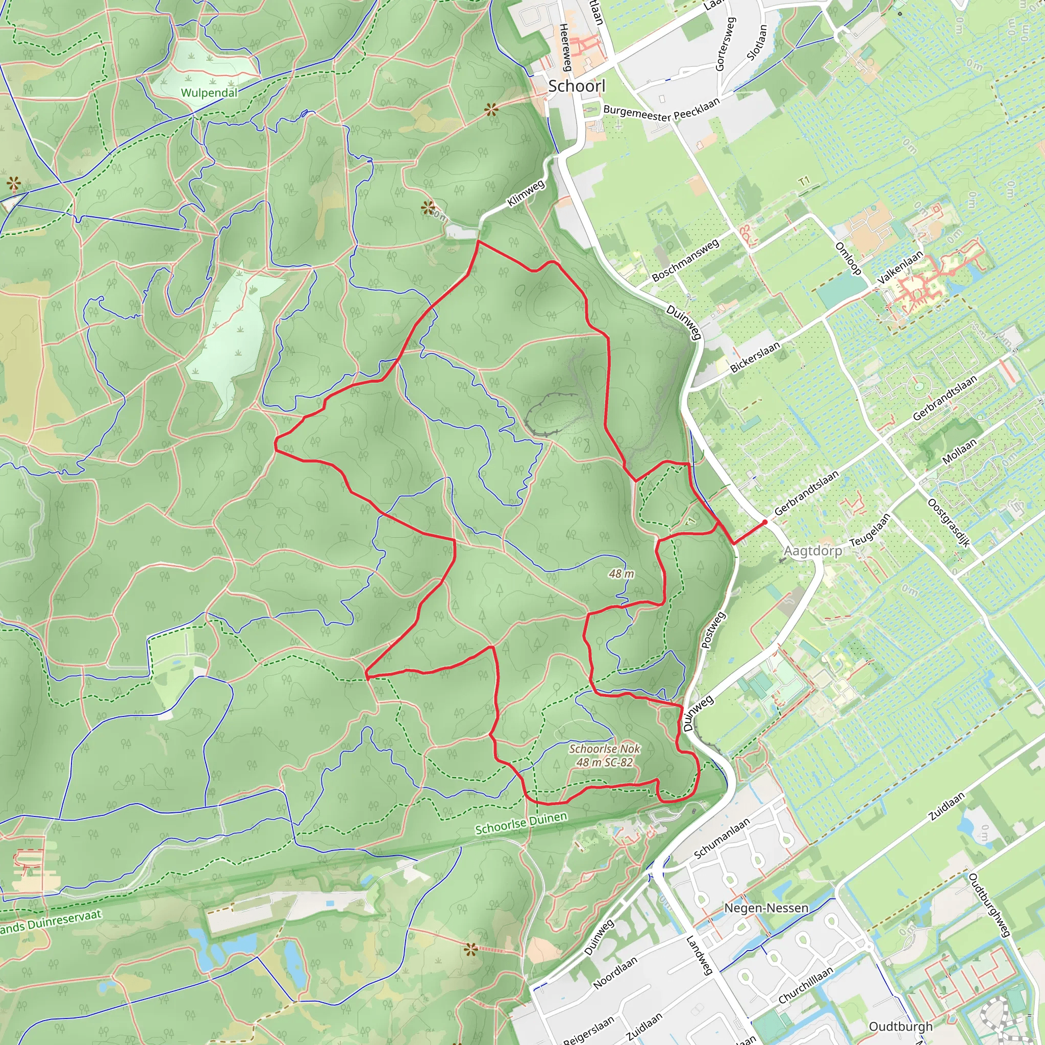 Koninginne Weg, Rand Weg and Groeneveldslaan Loop mobile static map