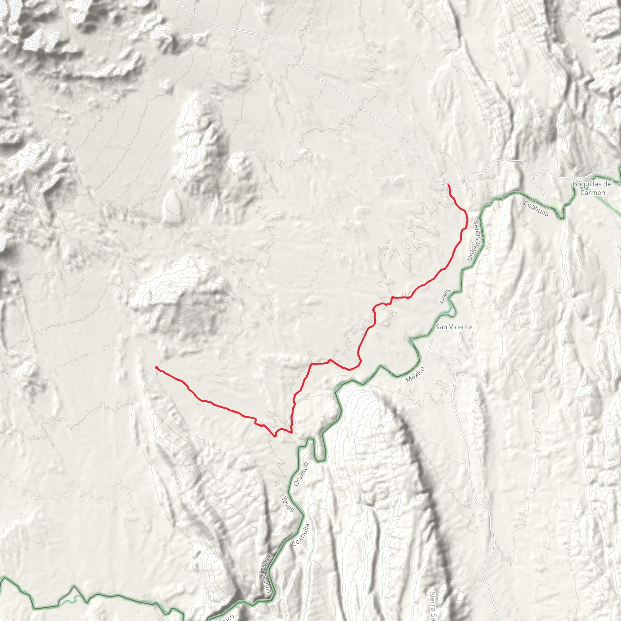 River Road East Trail mobile static map