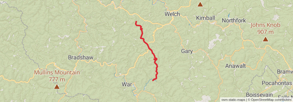 American Perimeter Trail - Southern Appalachian Primary stage 42 Map