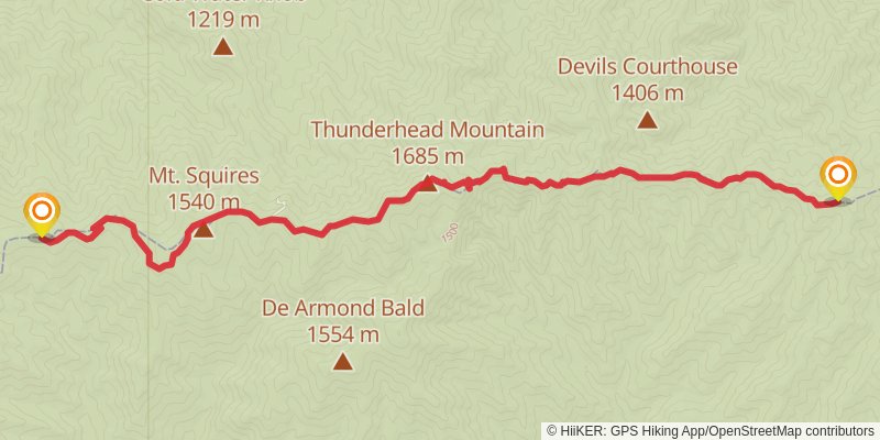 Appalachian Trail stage 21 Map