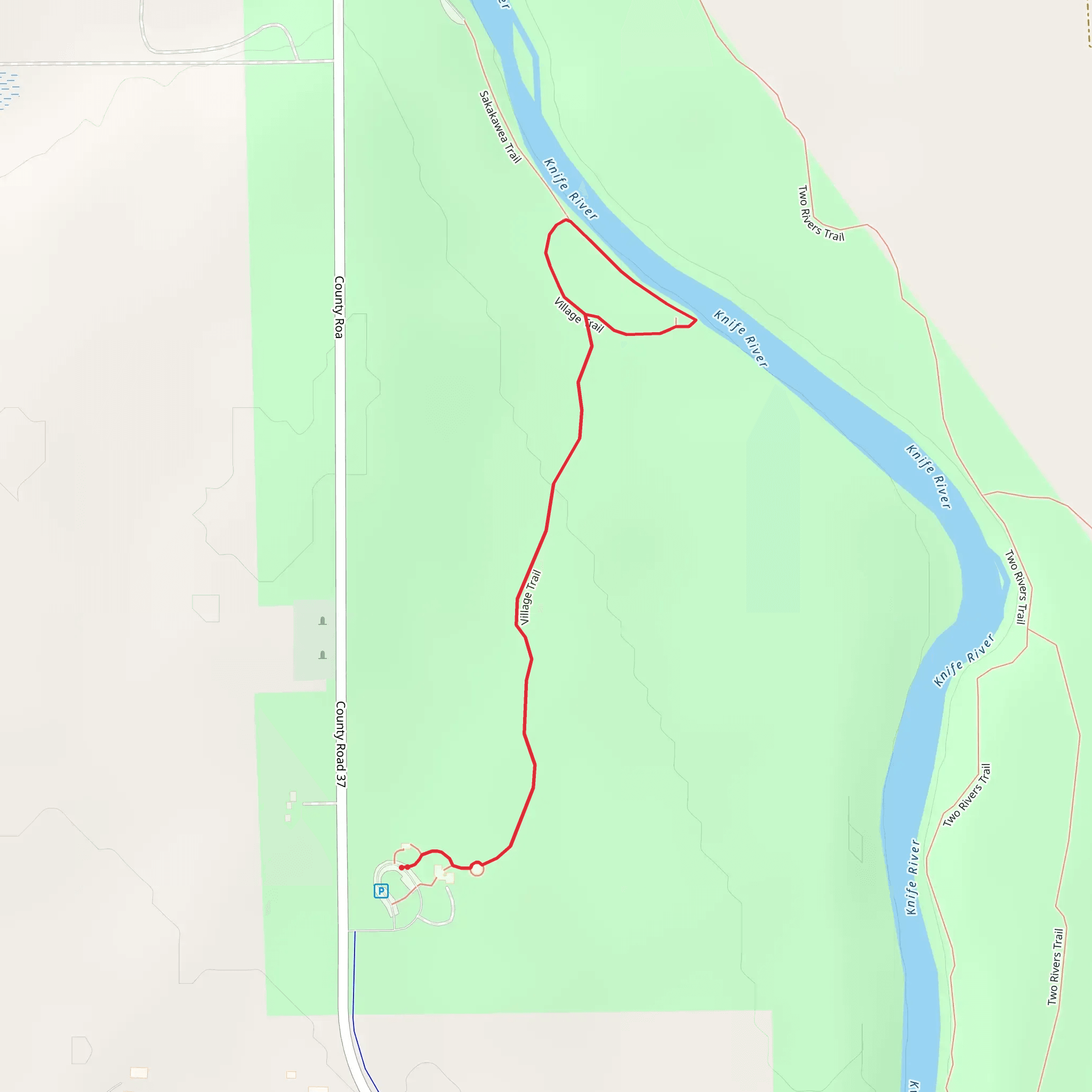 Village Loop Trail mobile static map