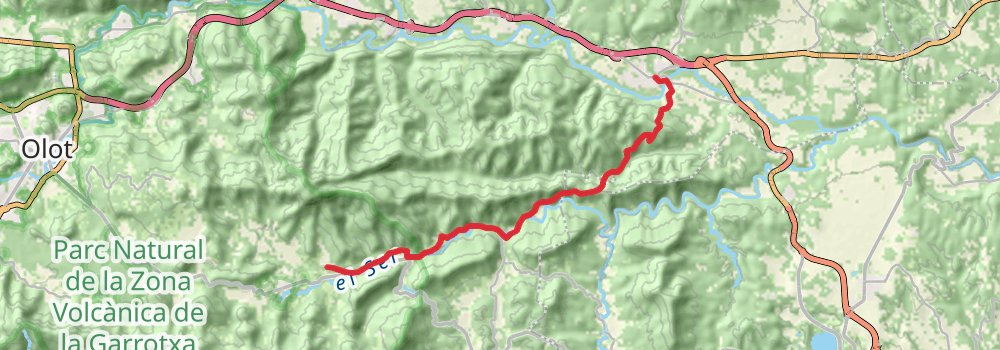 GR 2 La Junquera to Sant Adriá del Besos stage 4 Map