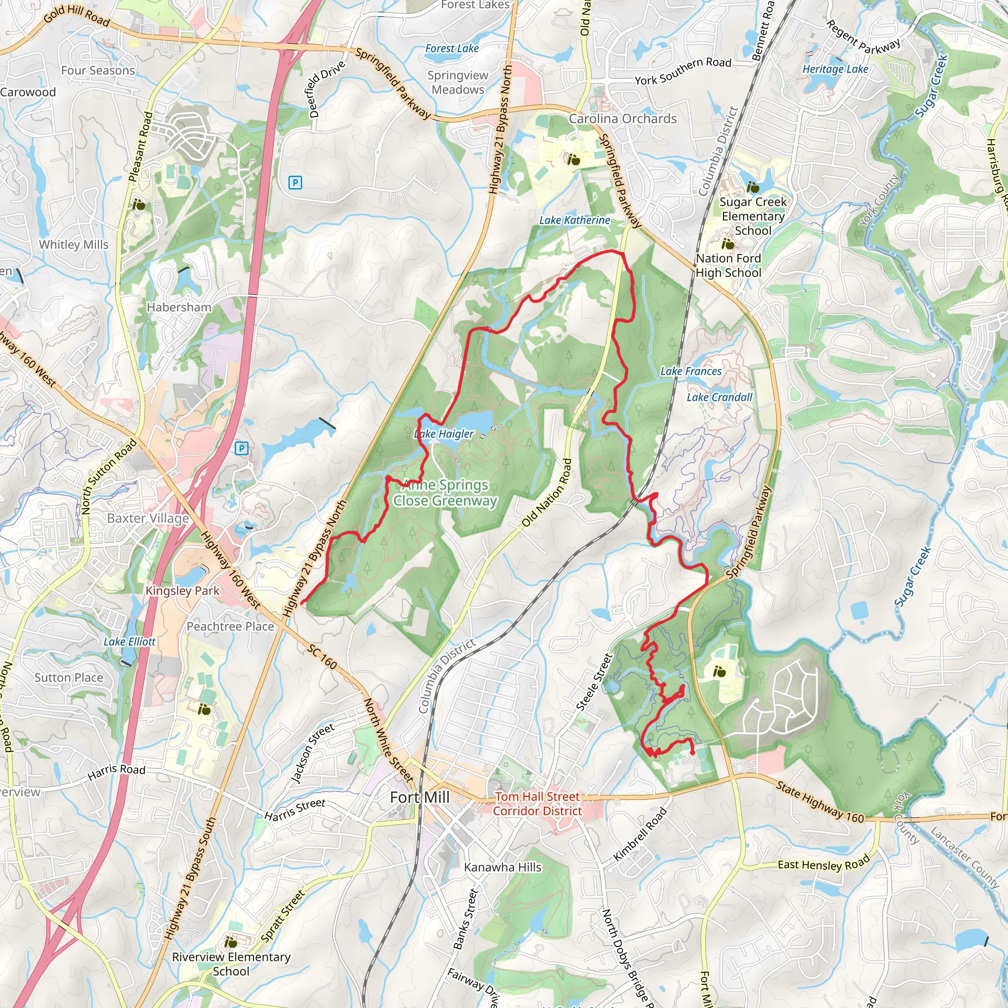 Blue Star mobile static map