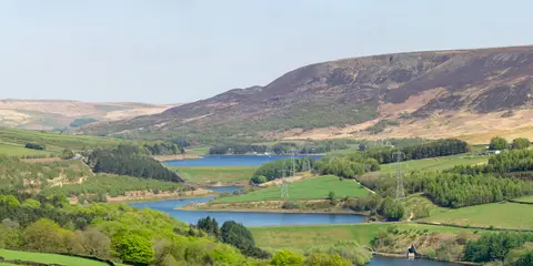 An image depicting the trail Reservoirs Walk from Tintwistle and its surrounding area.