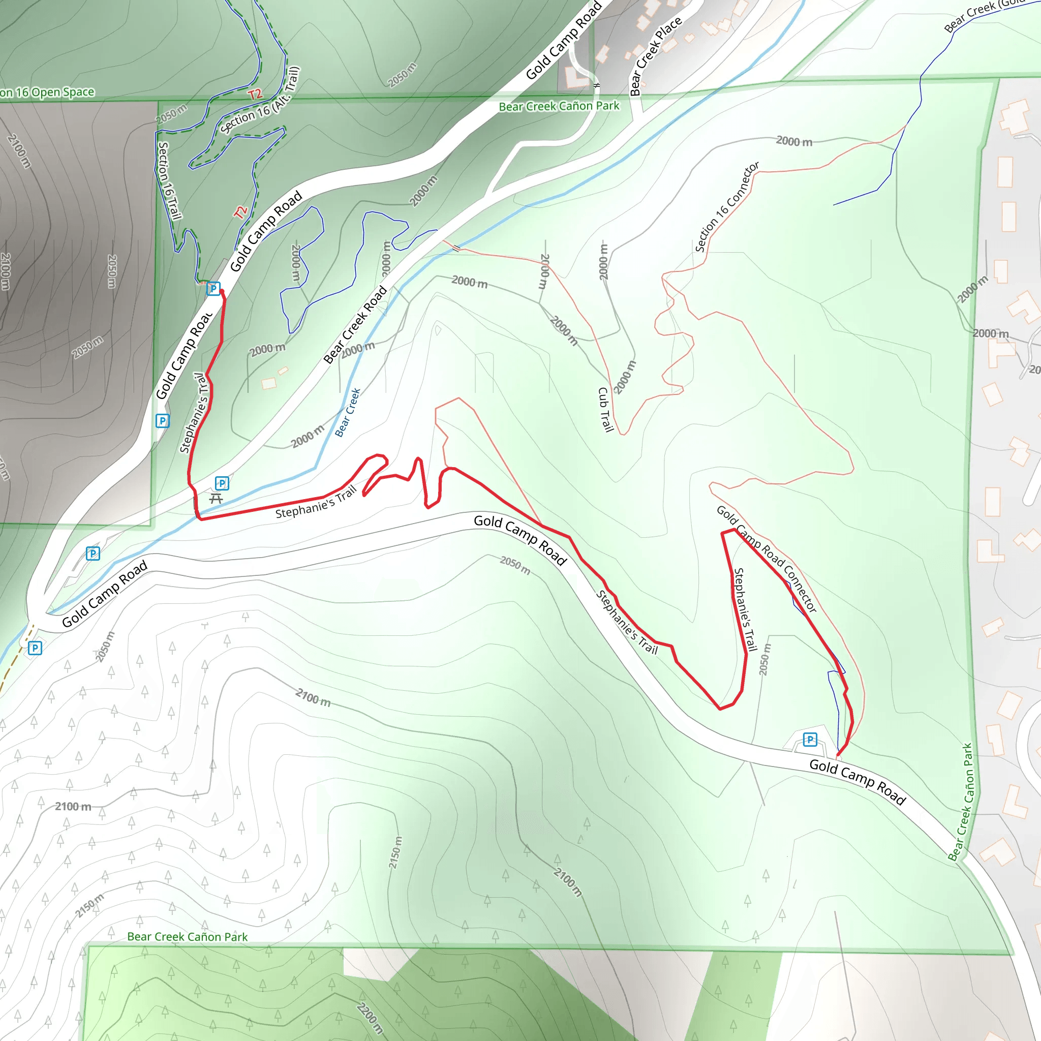 Stephanie's Trail mobile static map