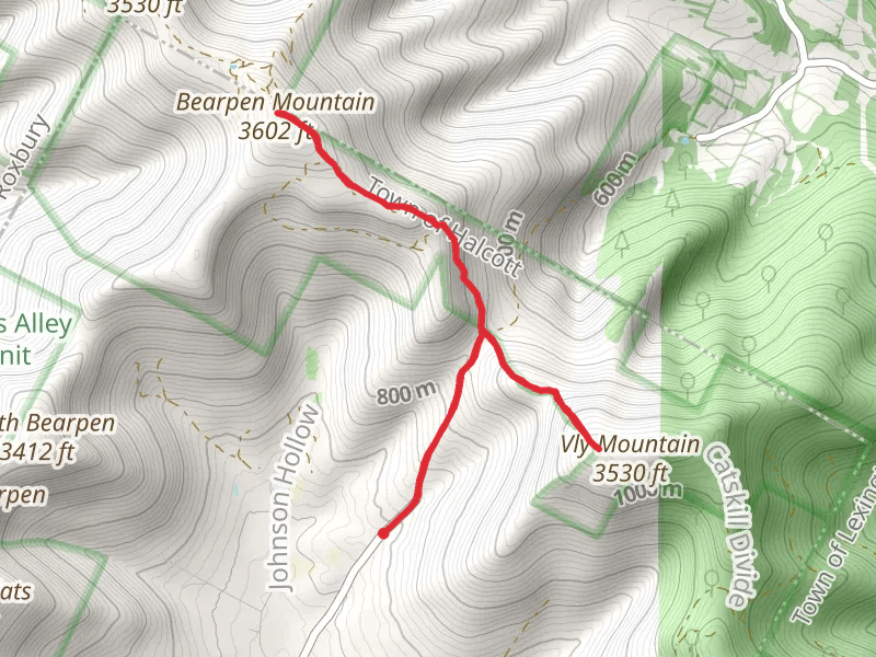 Vly Mountain and Bearpen Mountain Trail