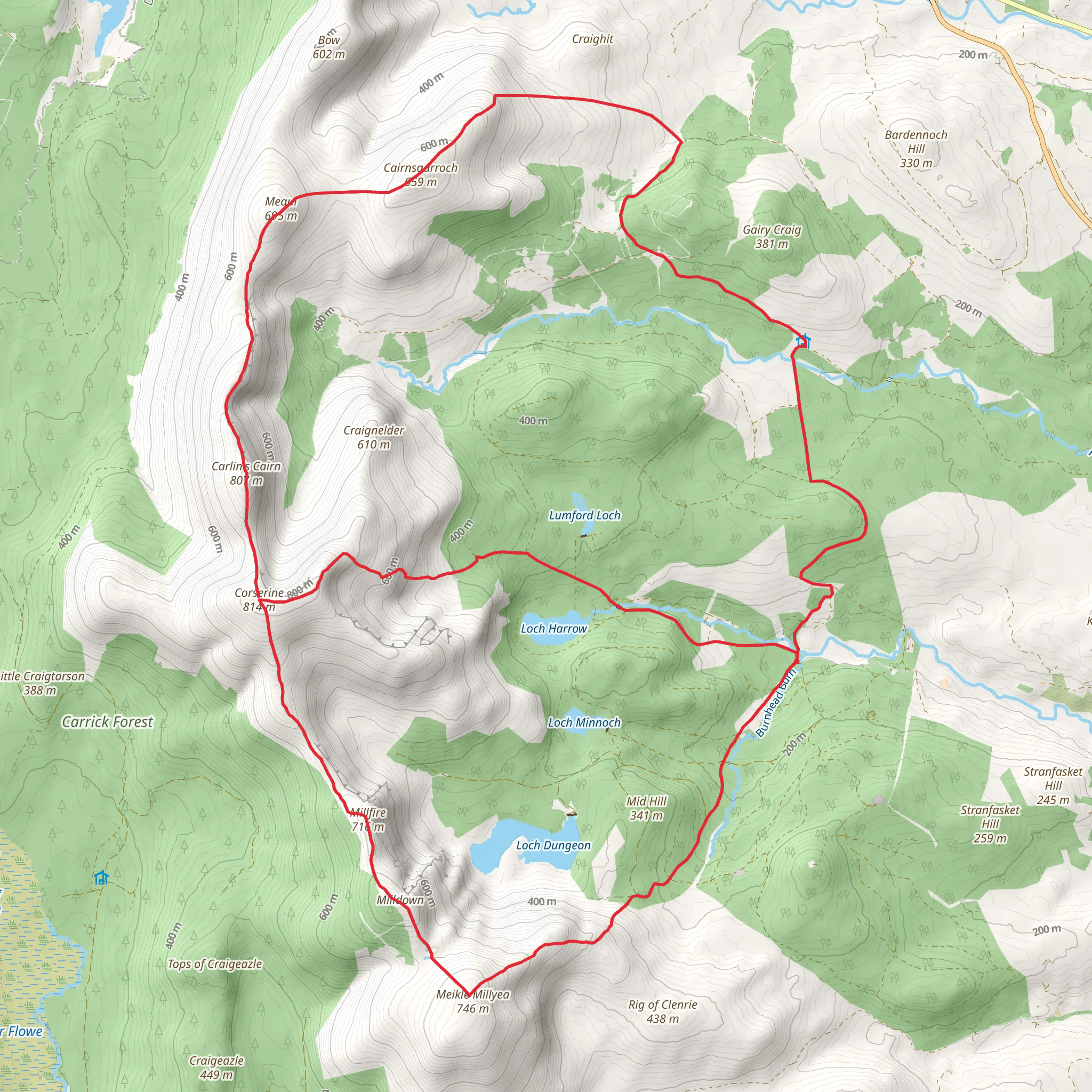 Corserine Loop mobile static map