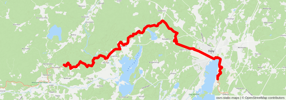 Skåneleden 1 stage 6 Map