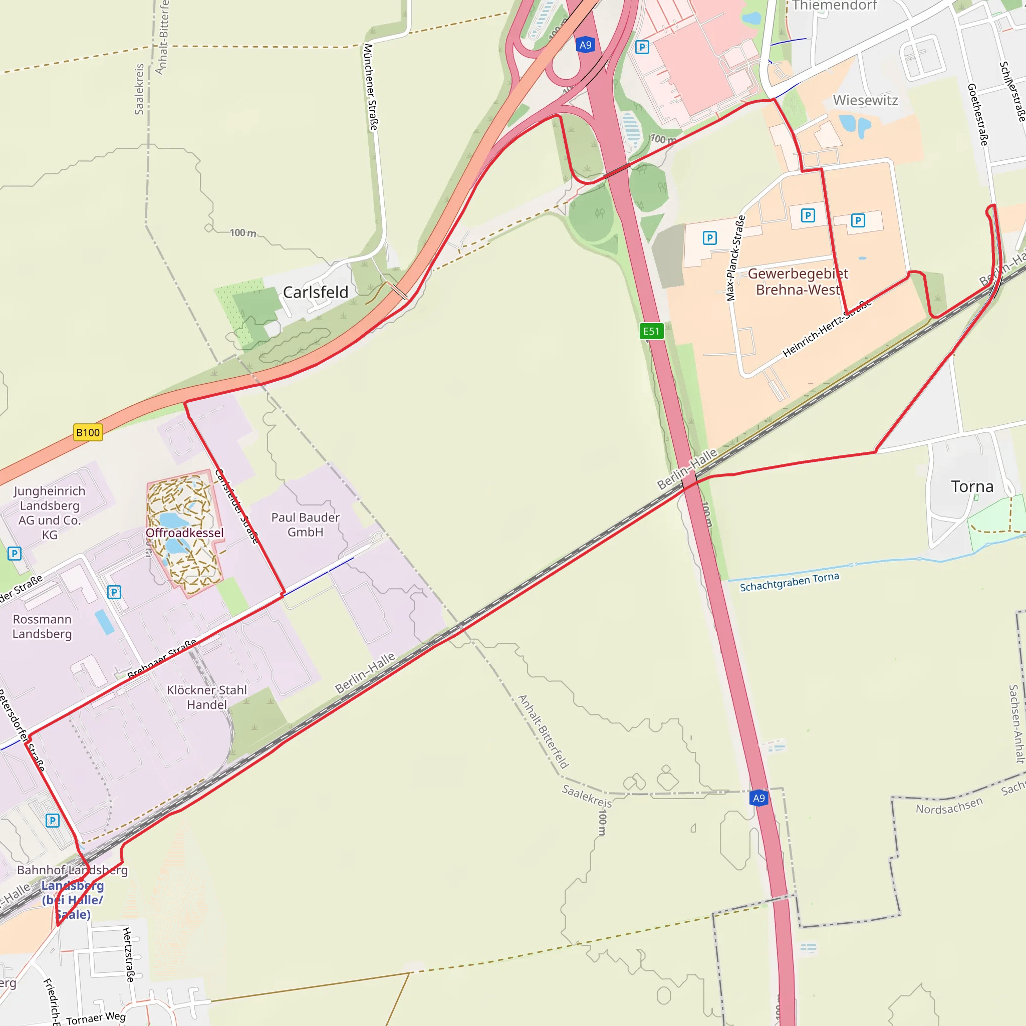 Landsberg Loop mobile static map