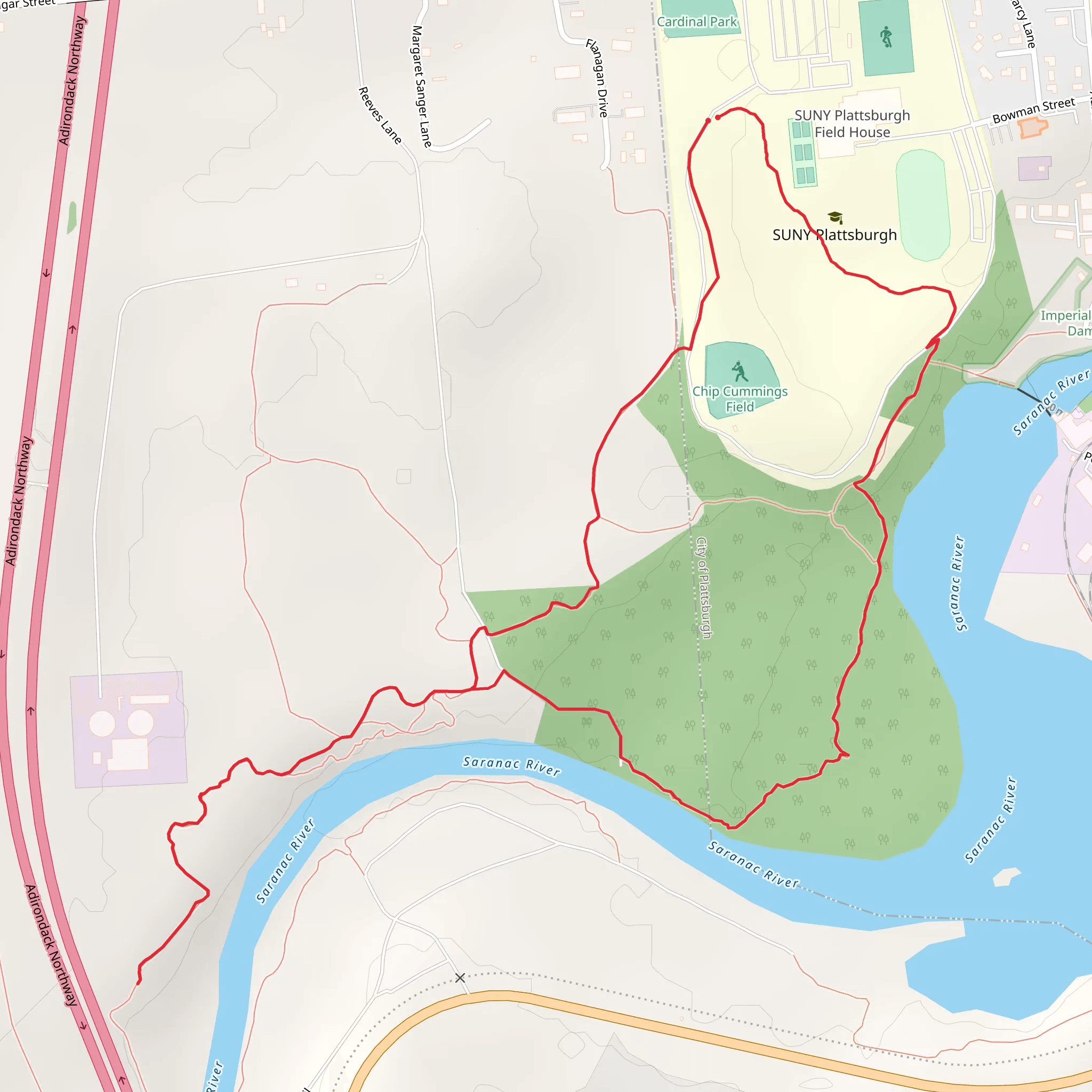 Chip Cummings Field Loop mobile static map