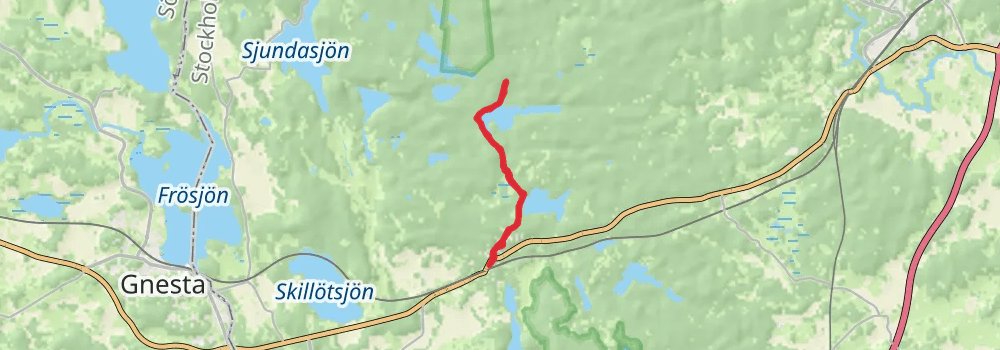 Sörmlandsleden Trail spur 3 Map
