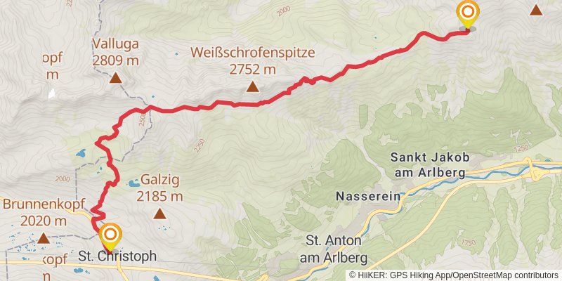 Adlerweg stage 24 Map