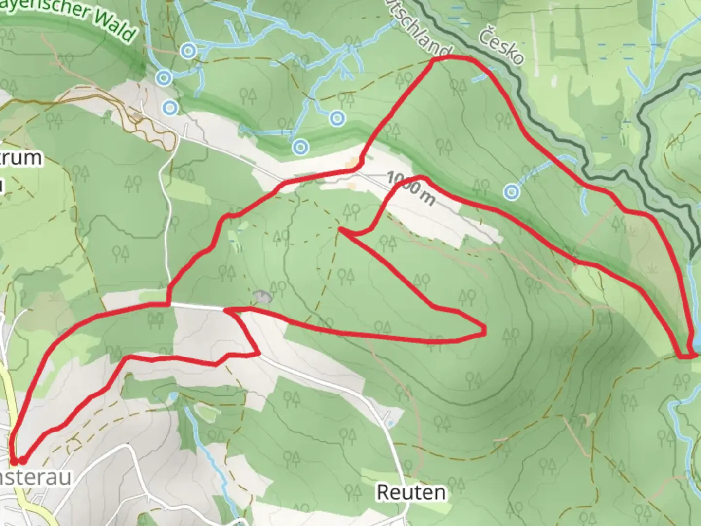 An image depicting the trail Hammerklause via Soldanelle and its surrounding area.