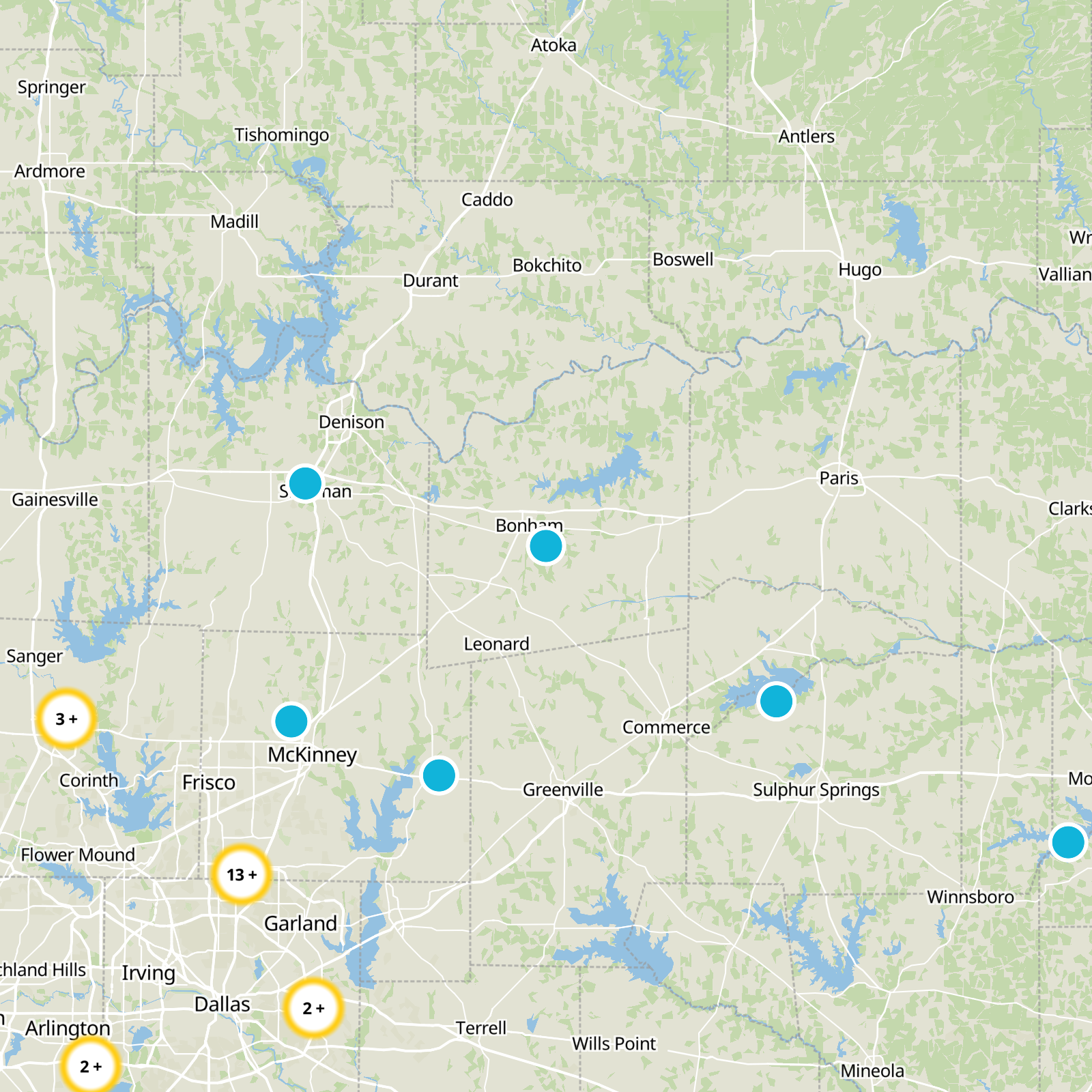 Fannin County Static Map