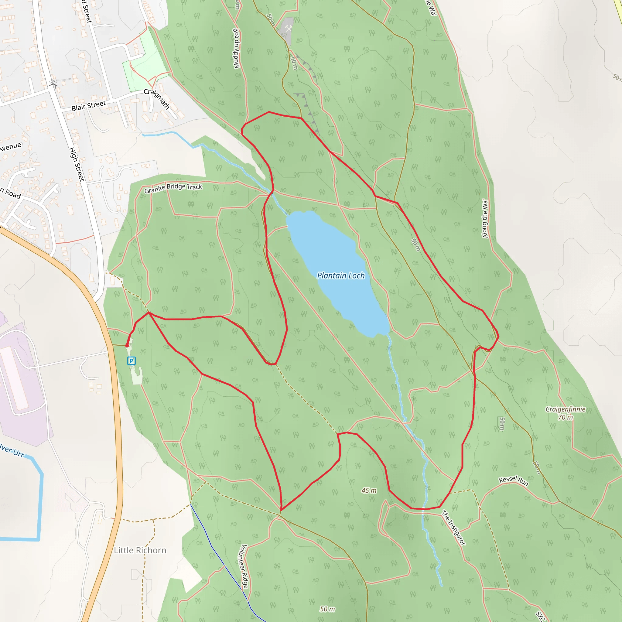 Quarry Loop Trail mobile static map