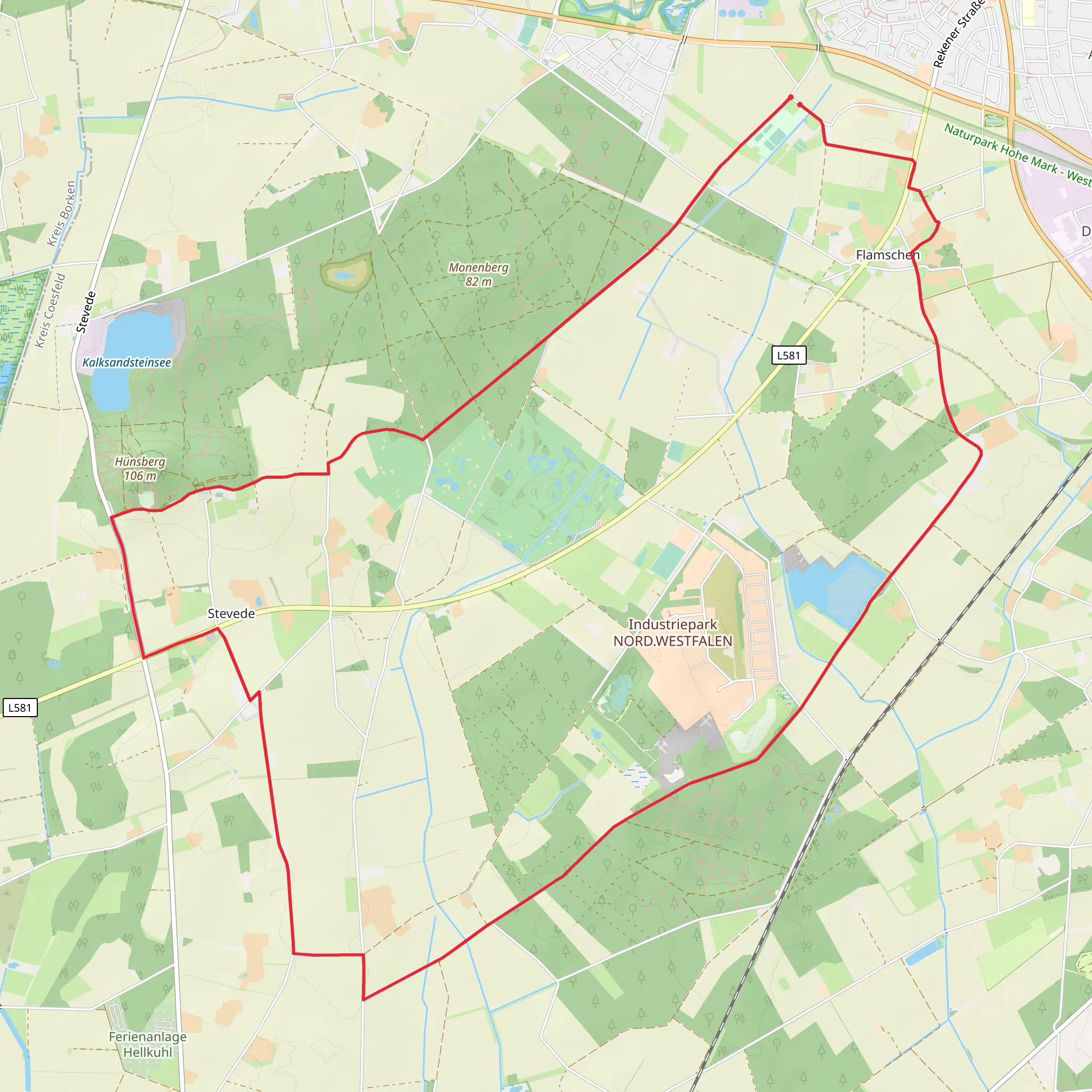 Flamschen and Stevede Loop mobile static map