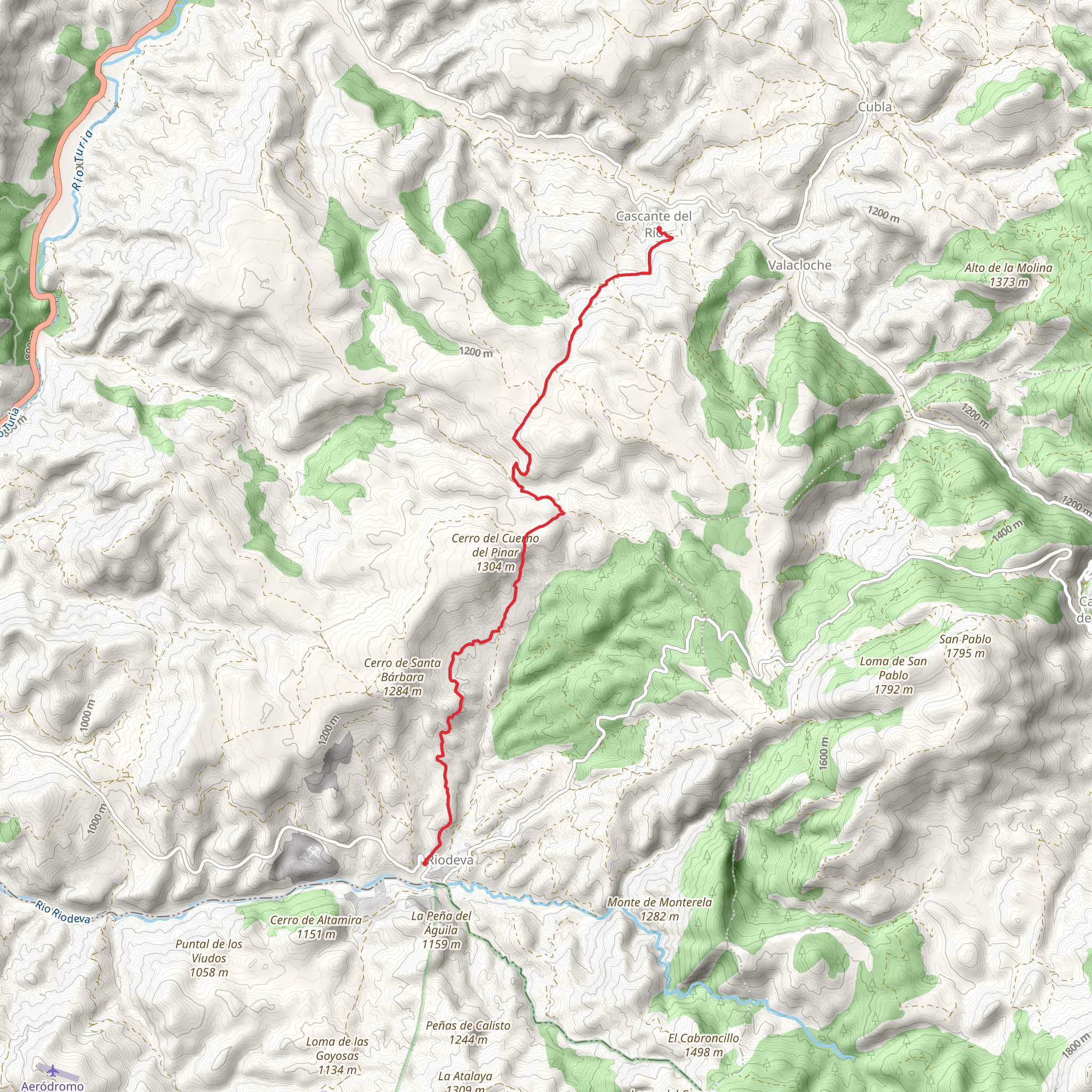 Riodeva - Cascante del Rio PR TE 46 mobile static map