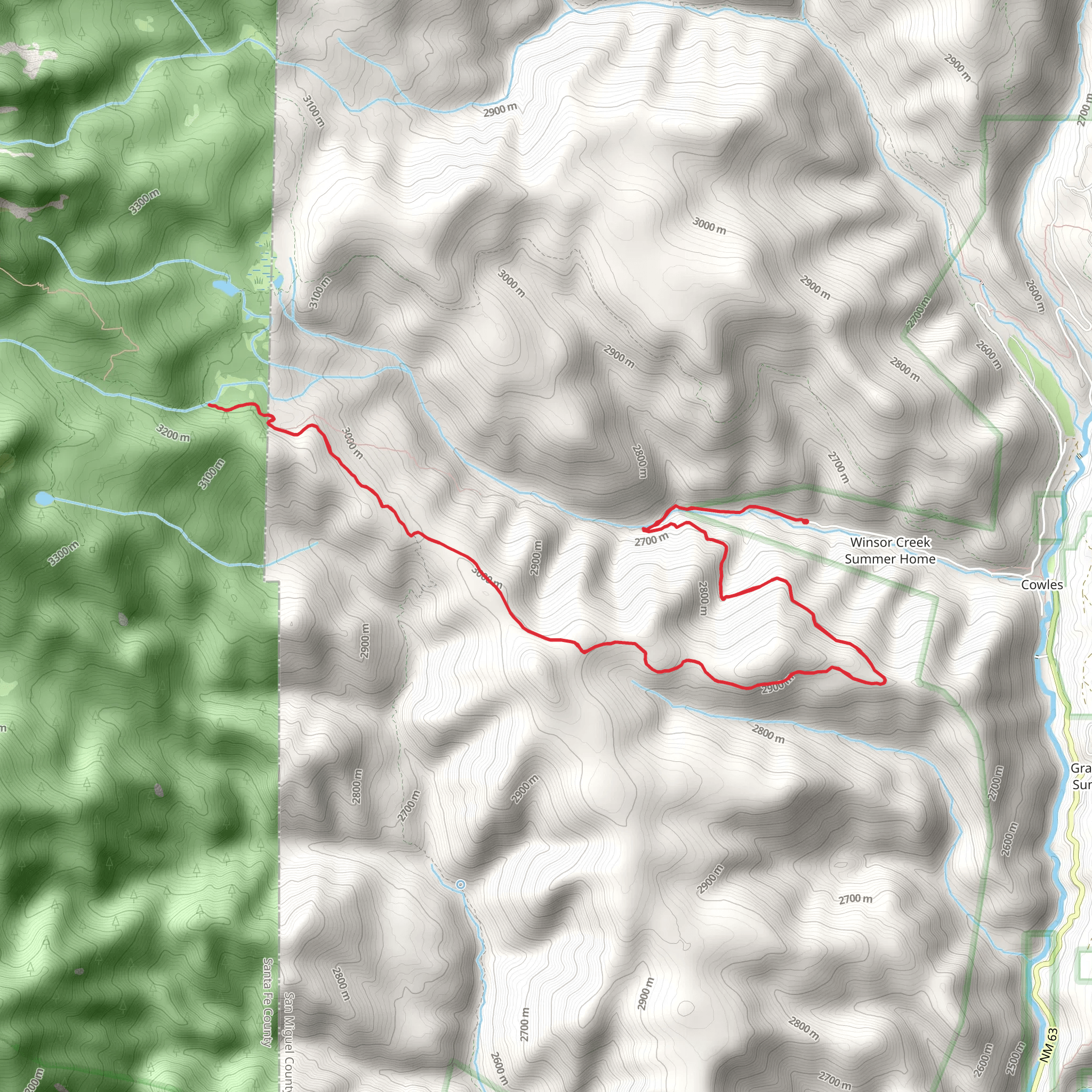 Winsor Trail mobile static map