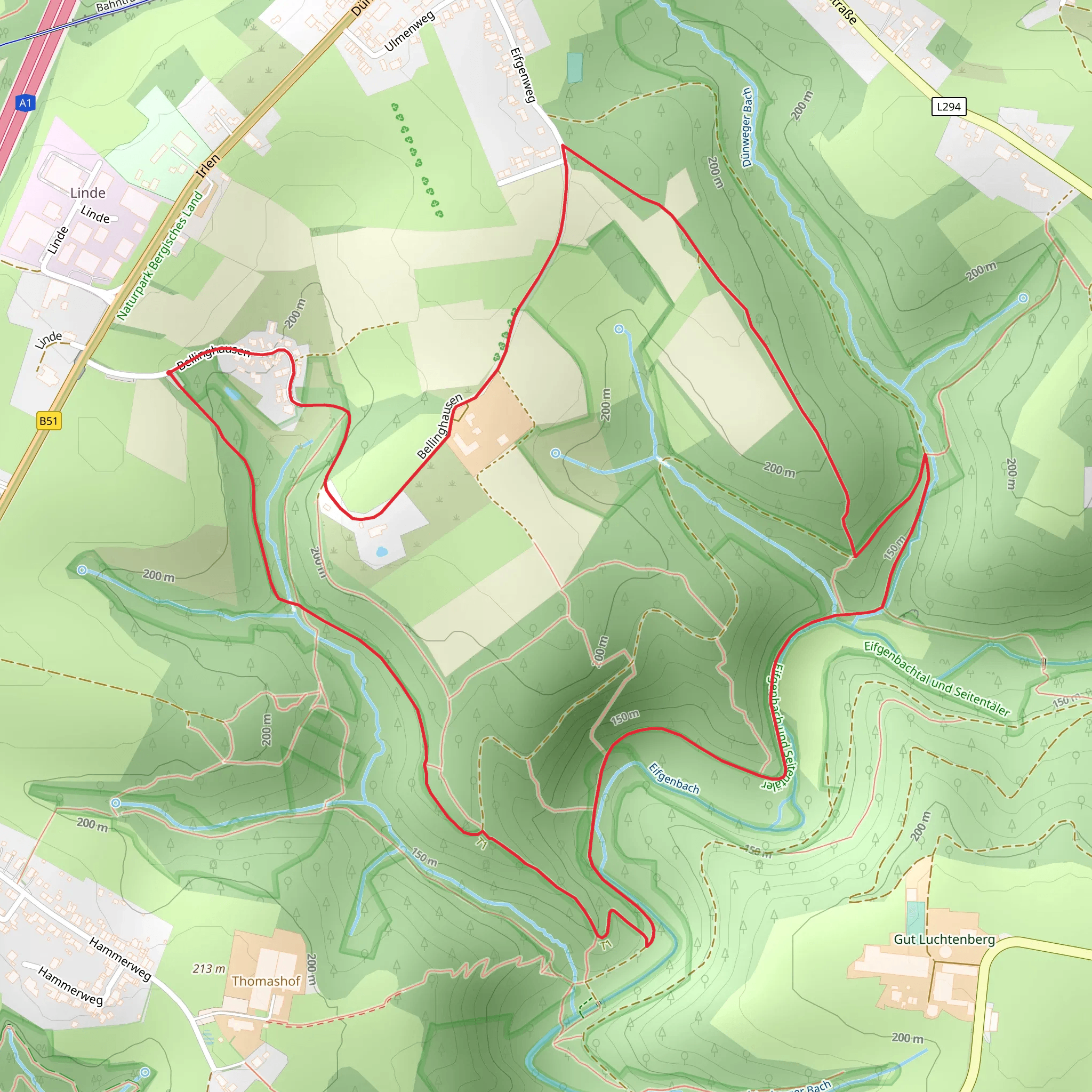 Bellinghausen and Kämpchen Loop mobile static map