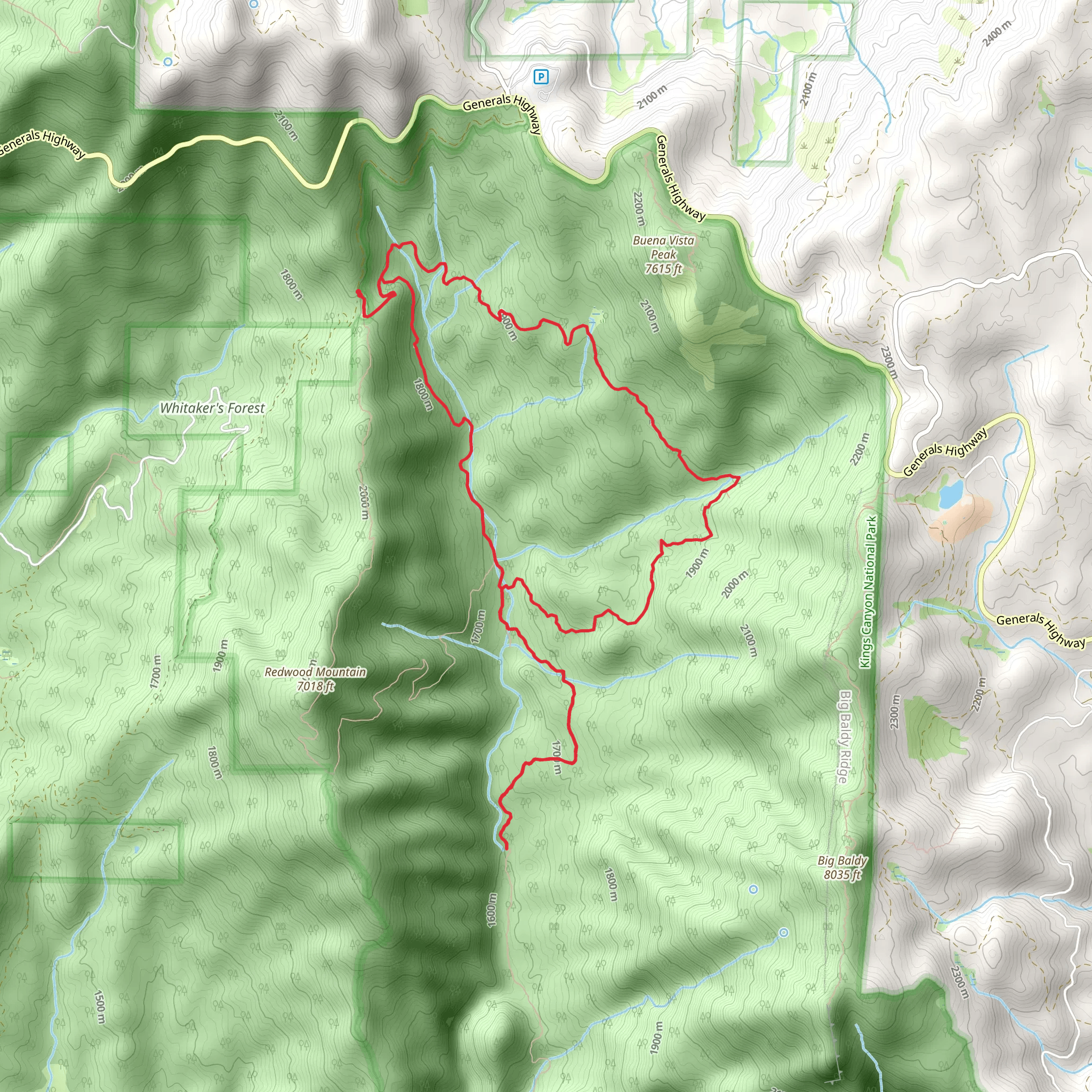 Hart Tree Trail Redwood Canyon and Big Springs Trail mobile static map