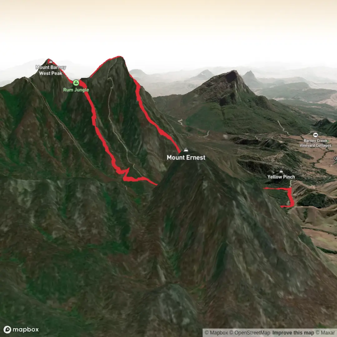 An image depicting the trail My Barney Loop and its surrounding area.