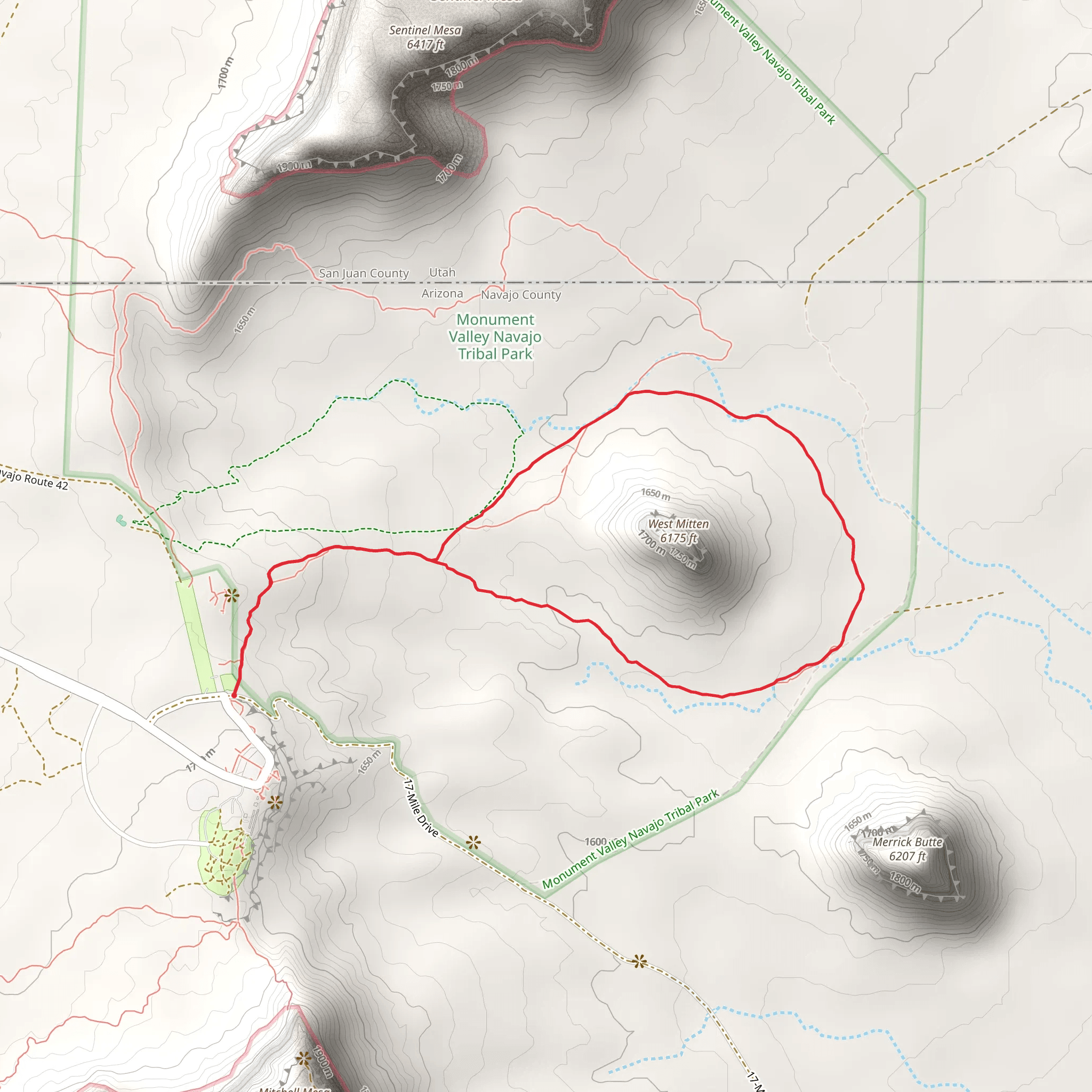 Wildcat Loop Trail mobile static map