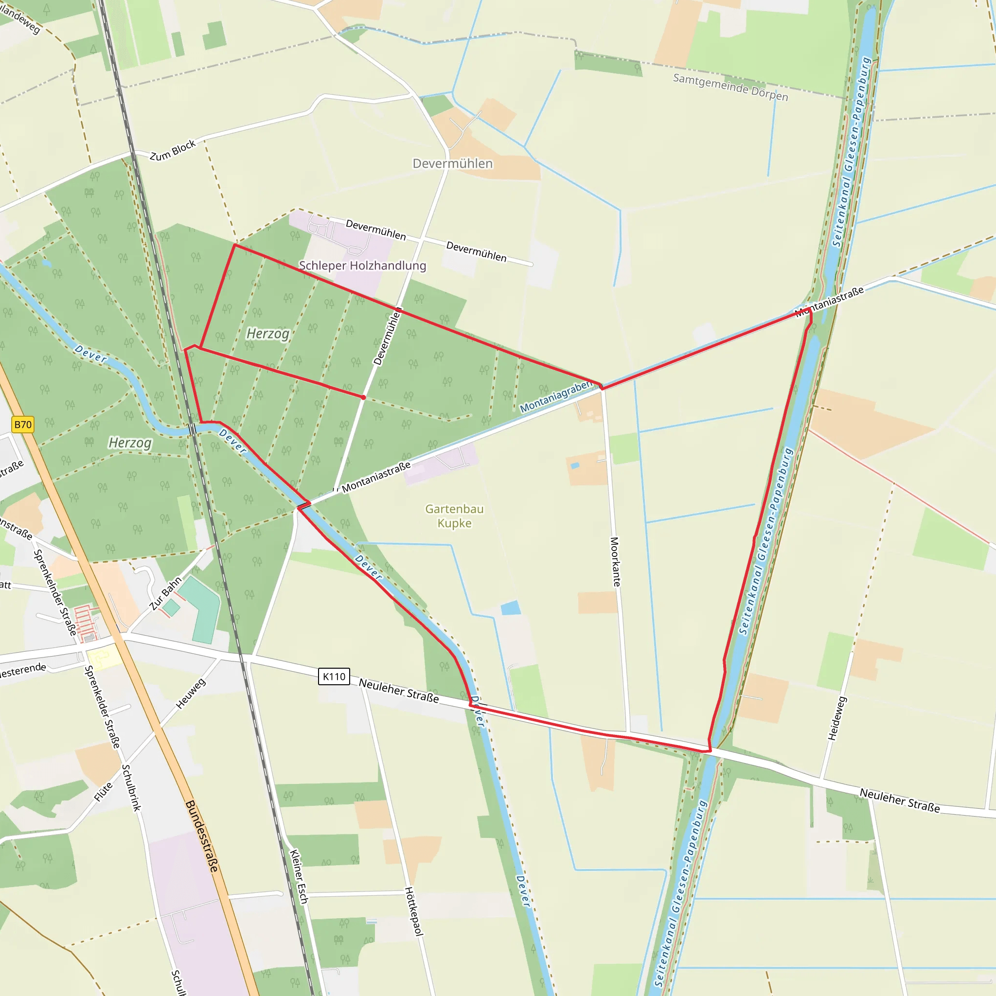 Herzog Loop mobile static map