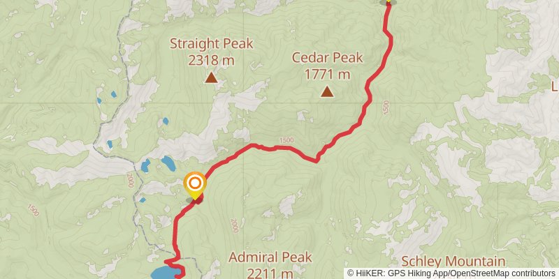 Fish Lake via West Fork Fish Creek Trail stage 3 Map