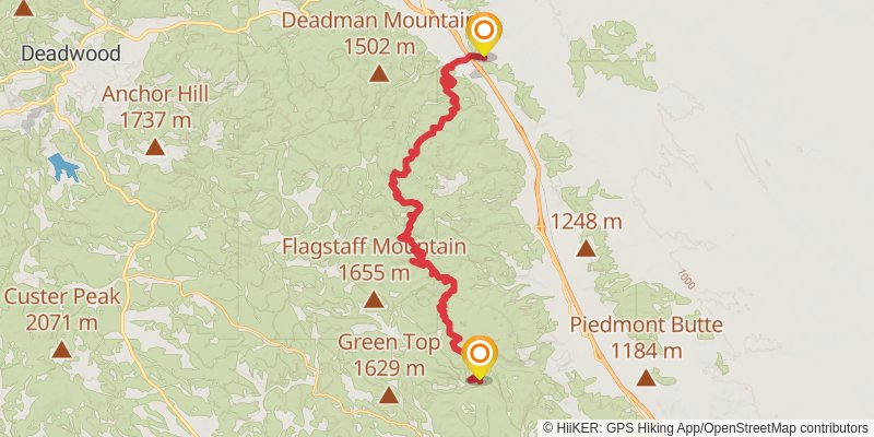 Centennial Trail - South Dakota stage 2 Map