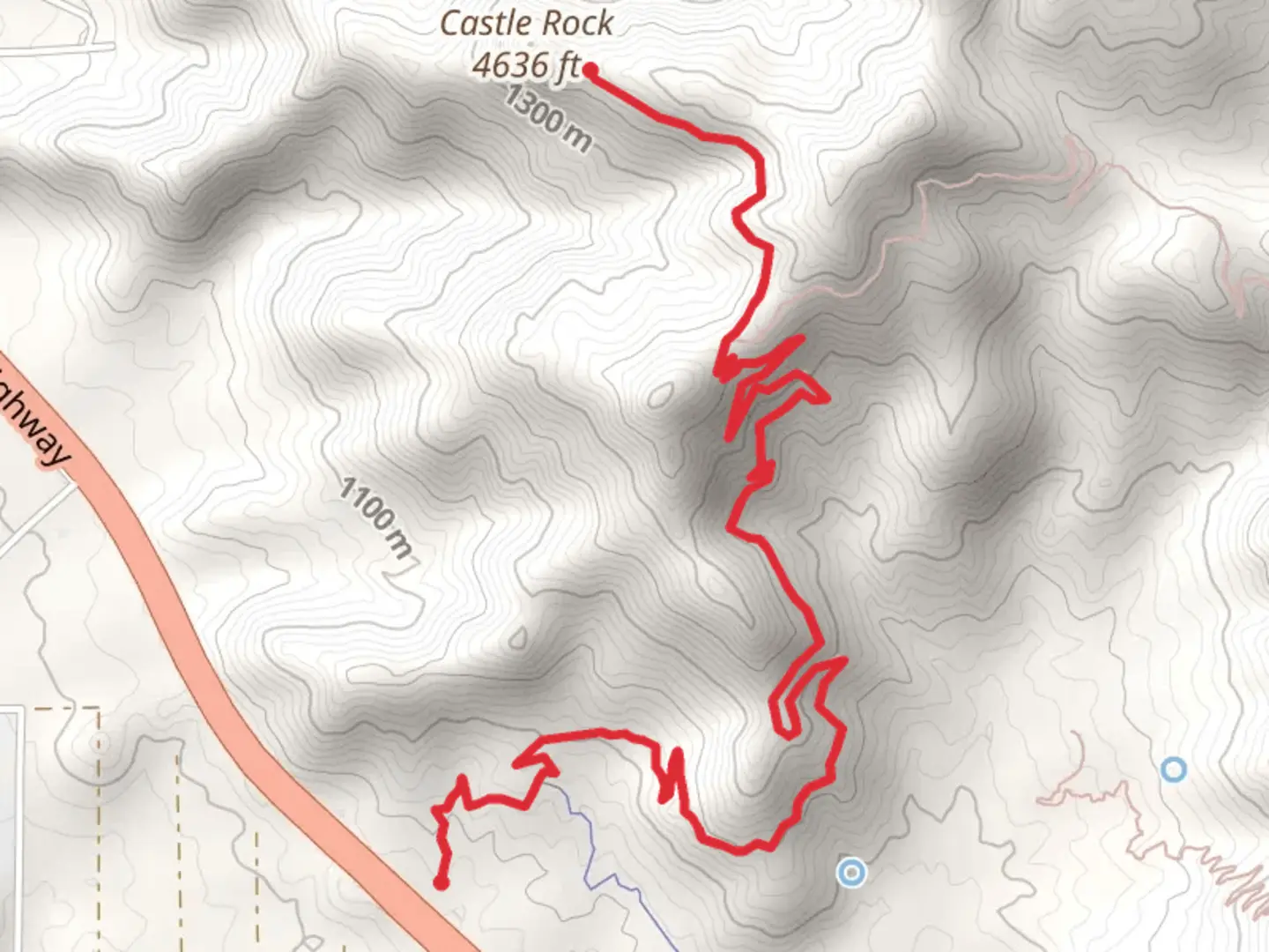 An image depicting the trail Castle Rock via Badger Trail and its surrounding area.
