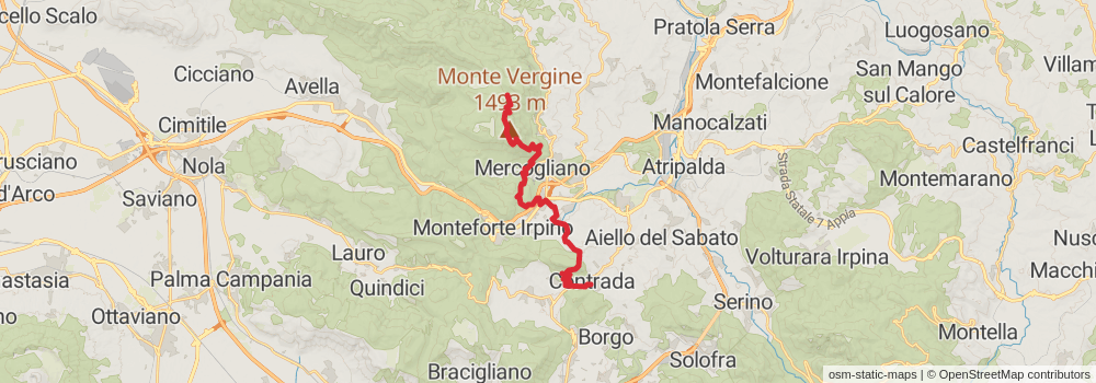 Sentiero Italia - Calabria Section stage 9 Map