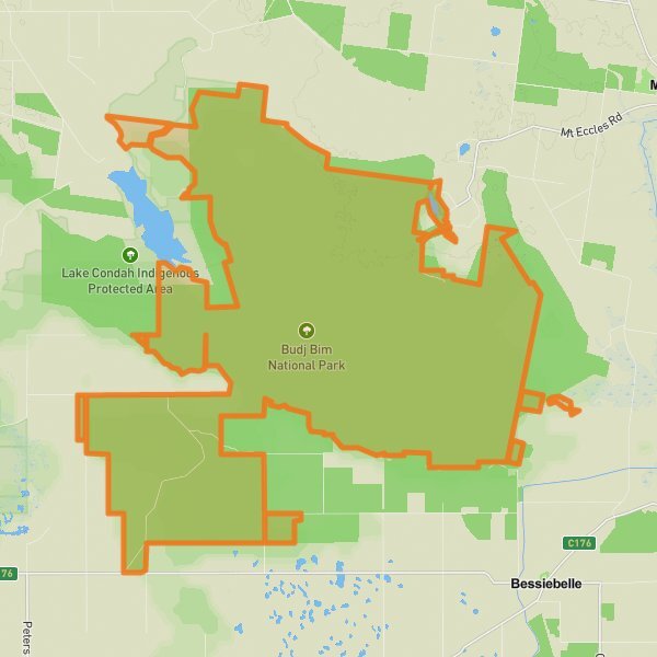 Budj Bim National Park mobile static map