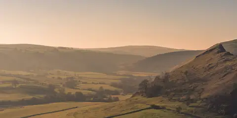 An image depicting the trail Earl Sterndale and High Wheeldon from Longnor and its surrounding area.