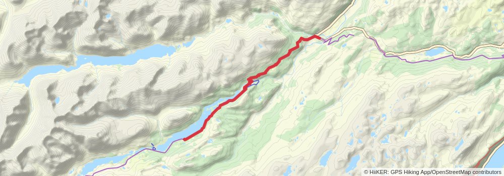 Affric Kintail Way stage 2 Map