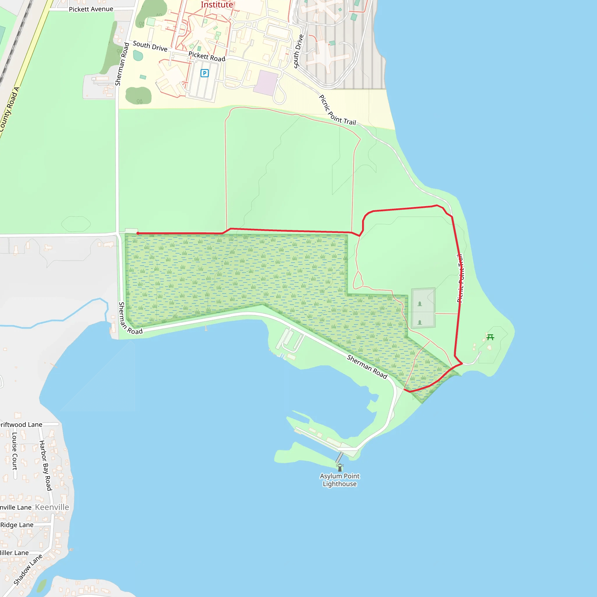 Asylum Point mobile static map