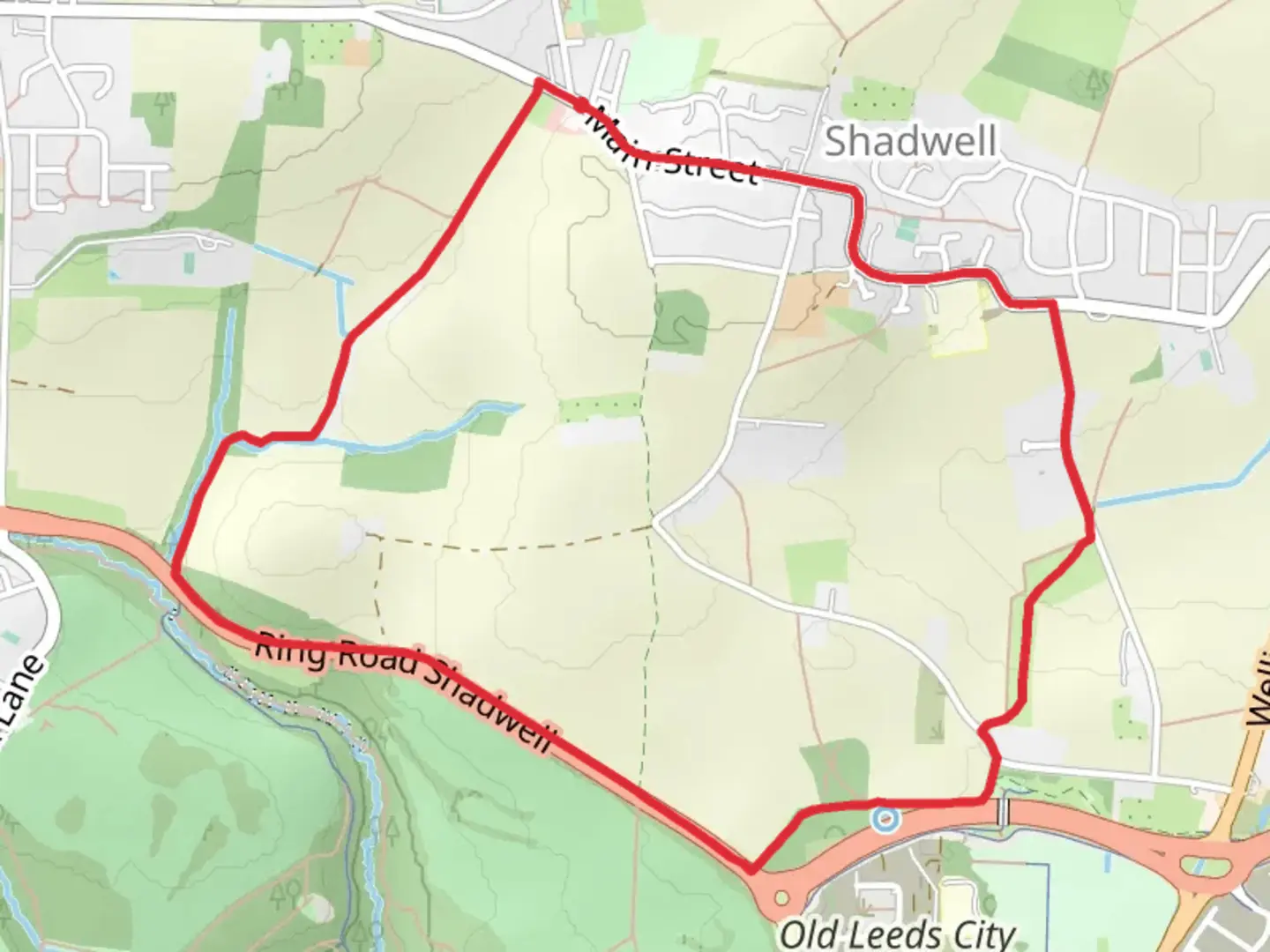 An image depicting the trail Shadwell Loop and its surrounding area.
