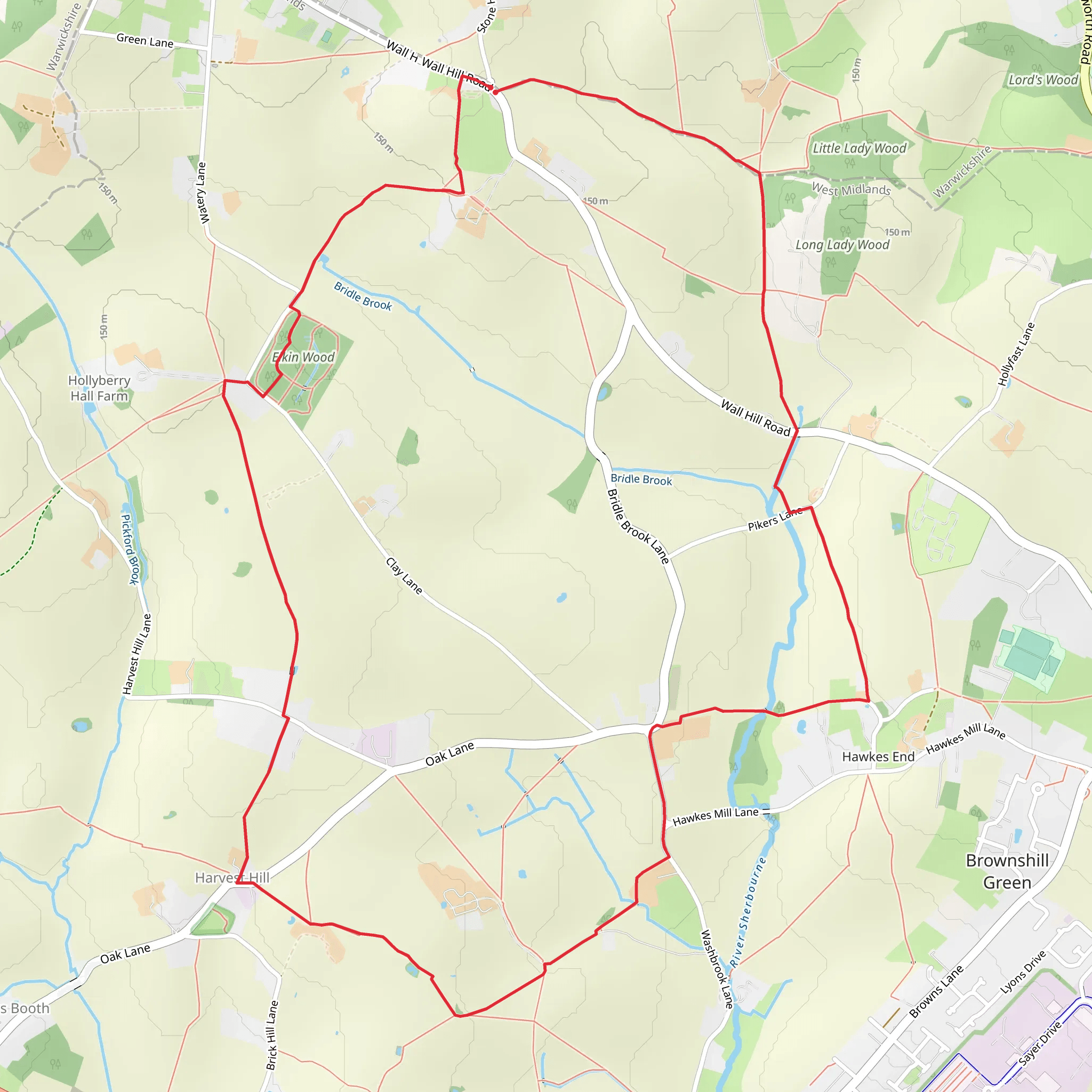 Coventry's Ancient Arden Walk mobile static map