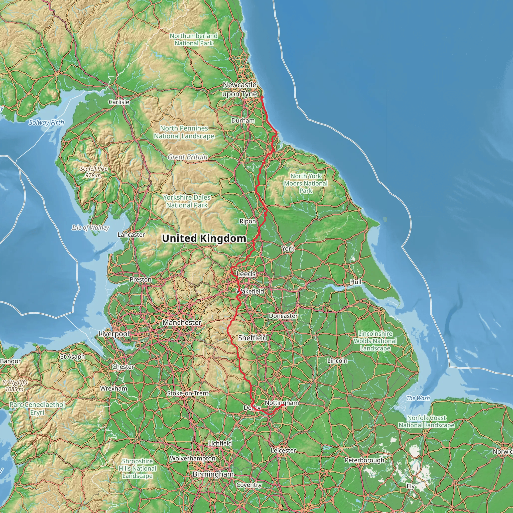 Clough Walk mobile static map