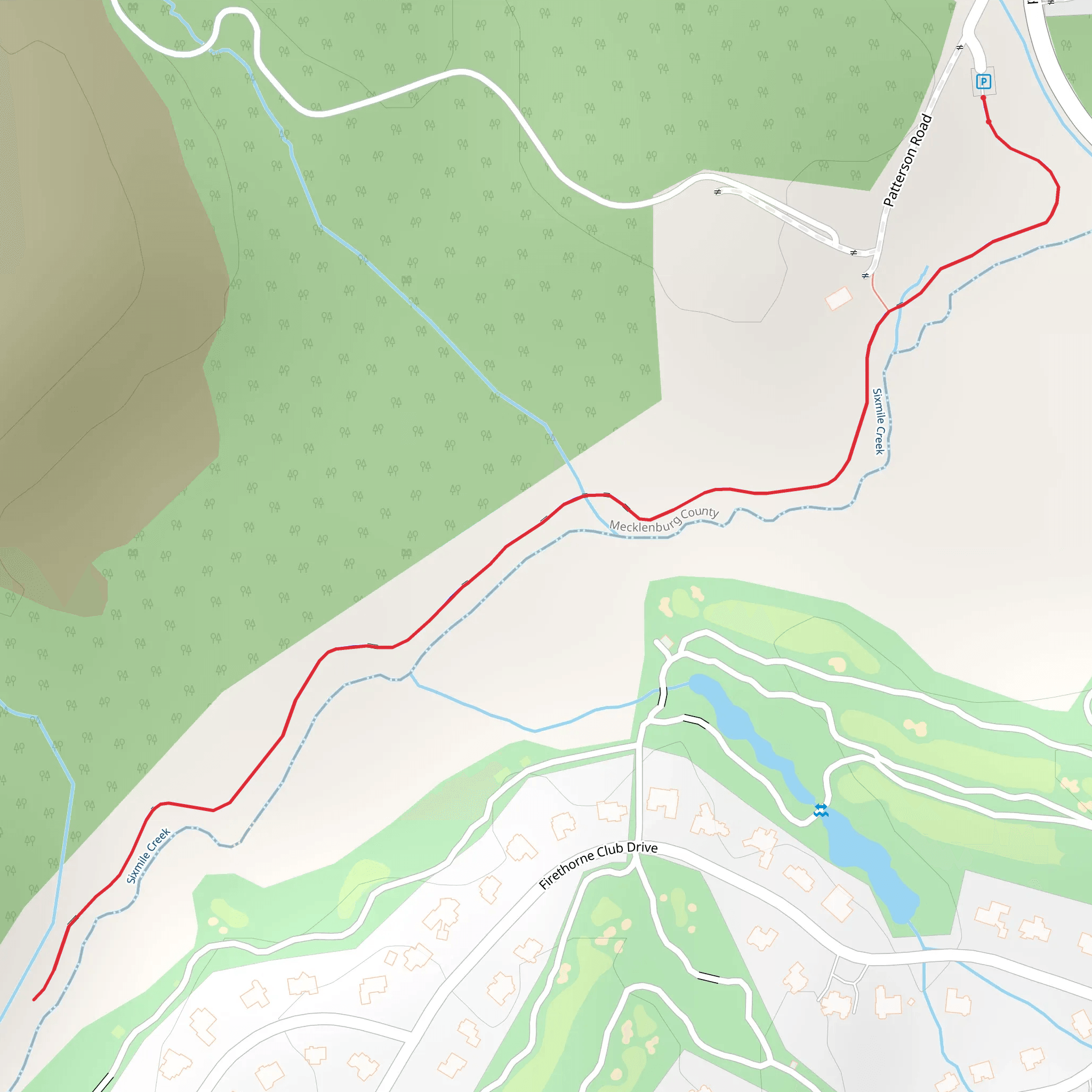 Sixmile Creek Walk mobile static map