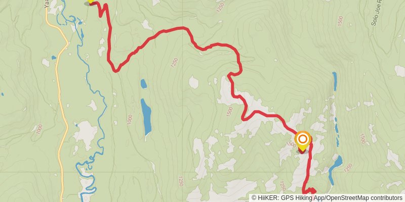 Bunker Creek Trail via Pacific Northwest Trail stage 2 Map