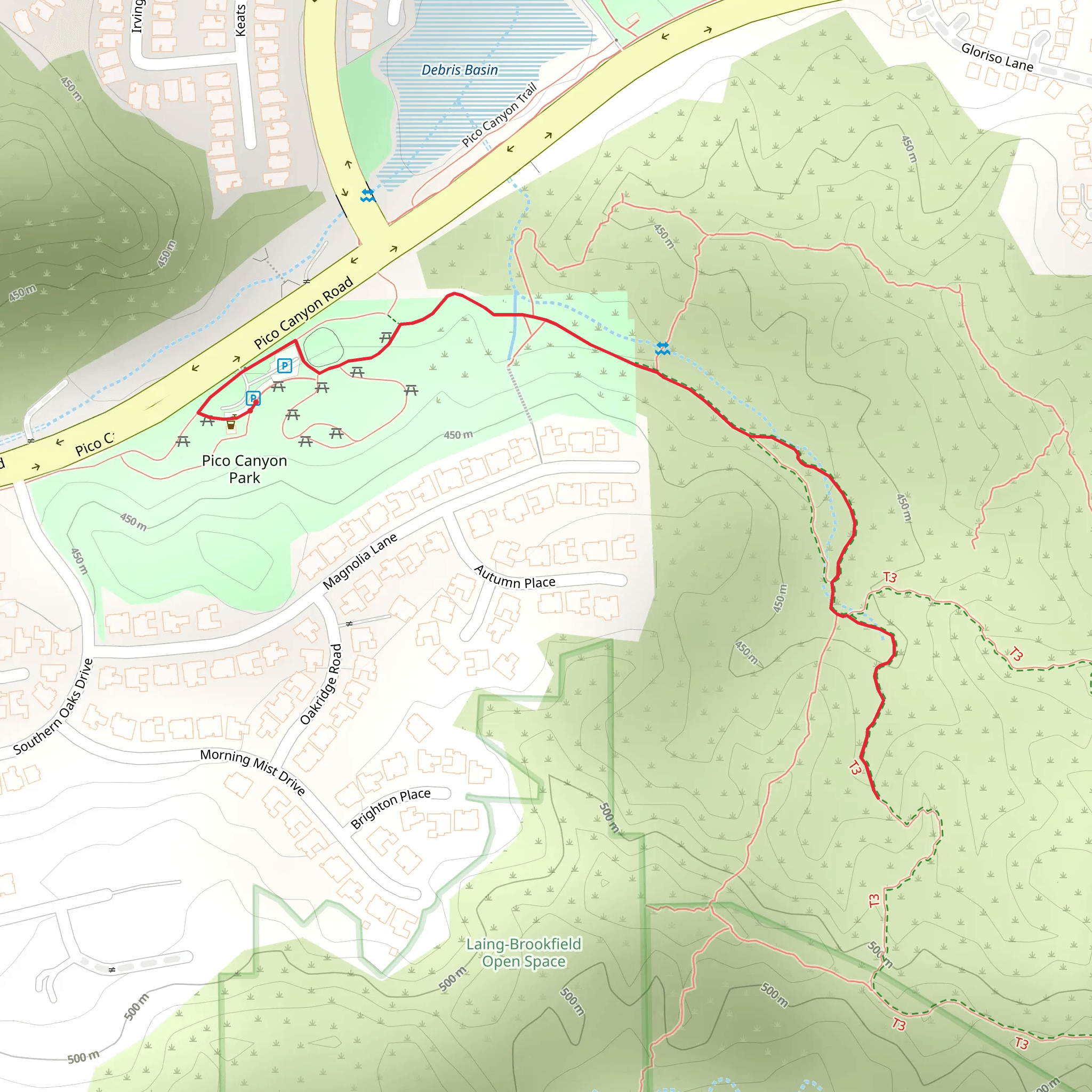 Pico Canyon Park mobile static map