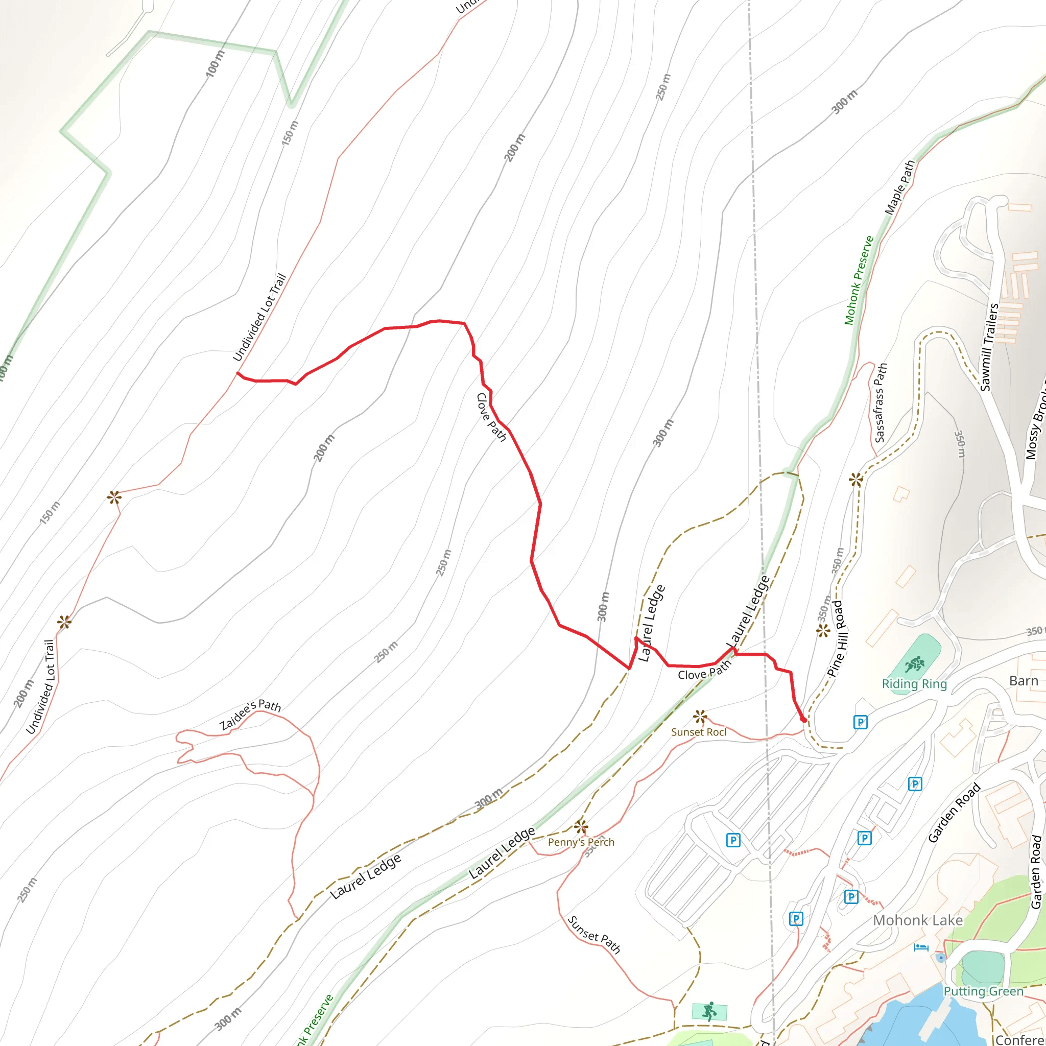 Clove Path mobile static map